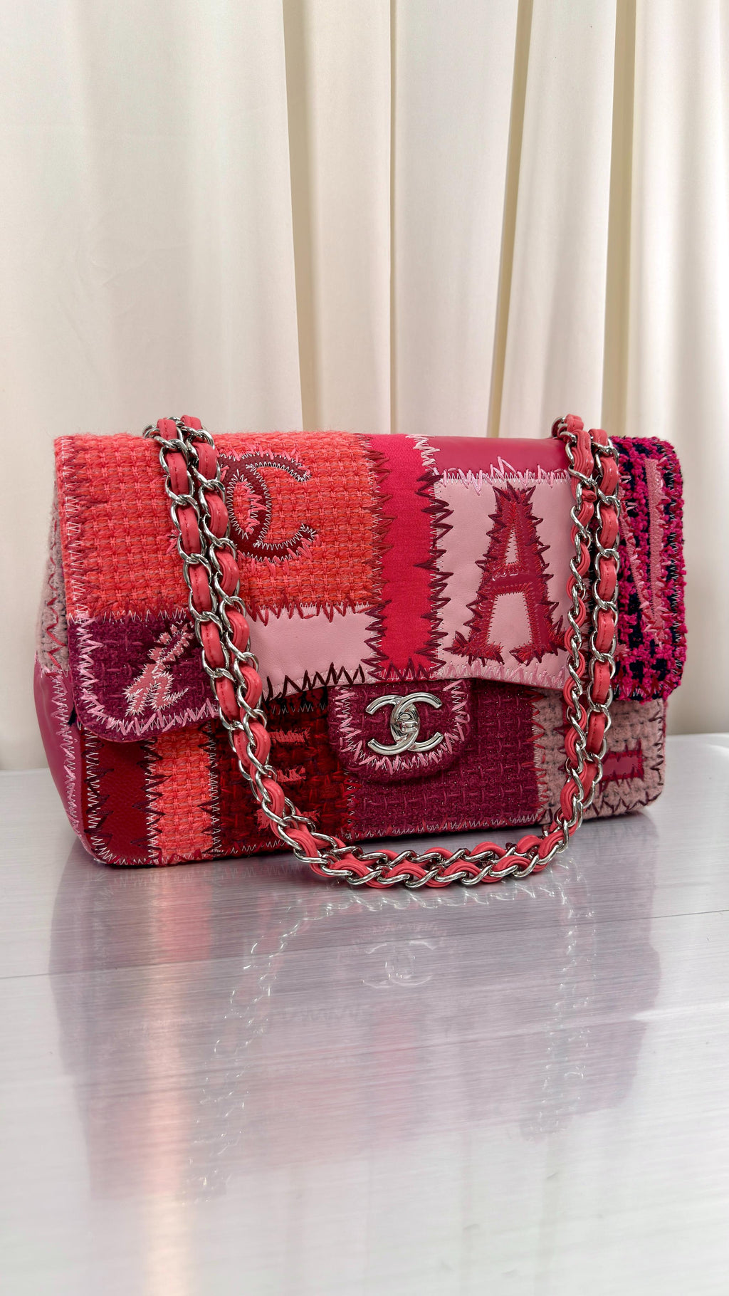 Chanel RARE Pink Patchwork Bag