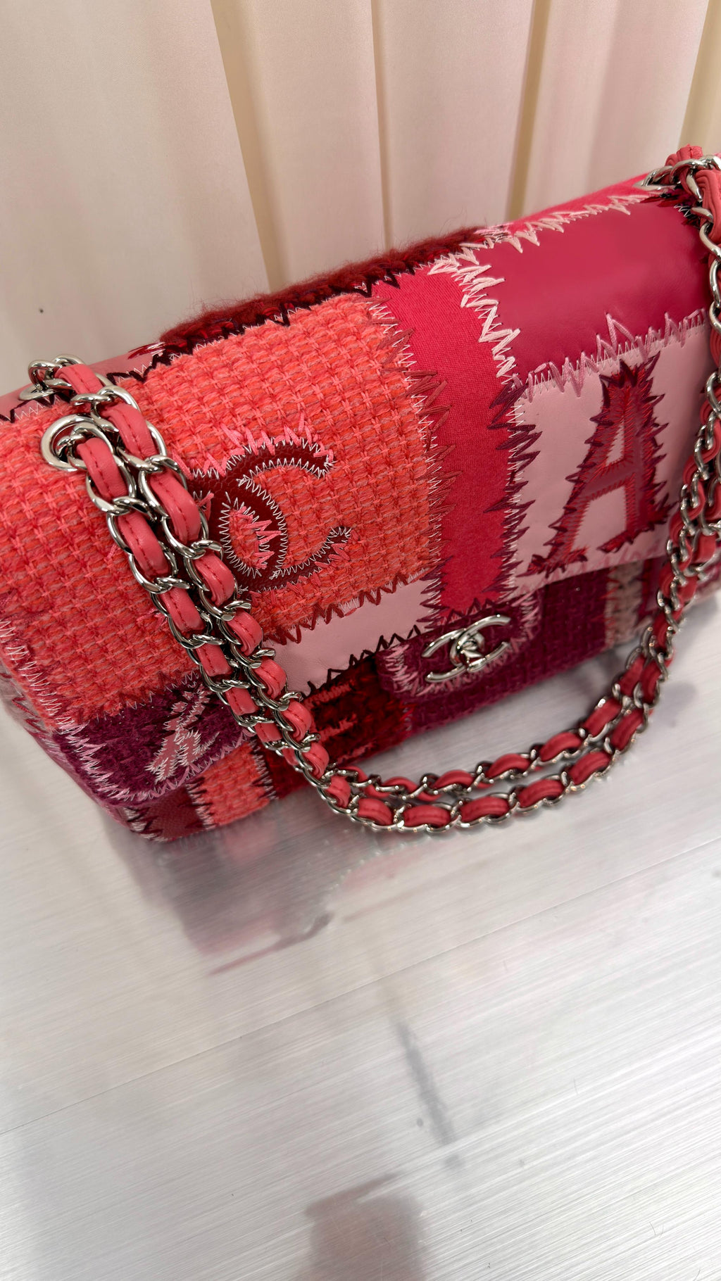 Chanel RARE Pink Patchwork Bag