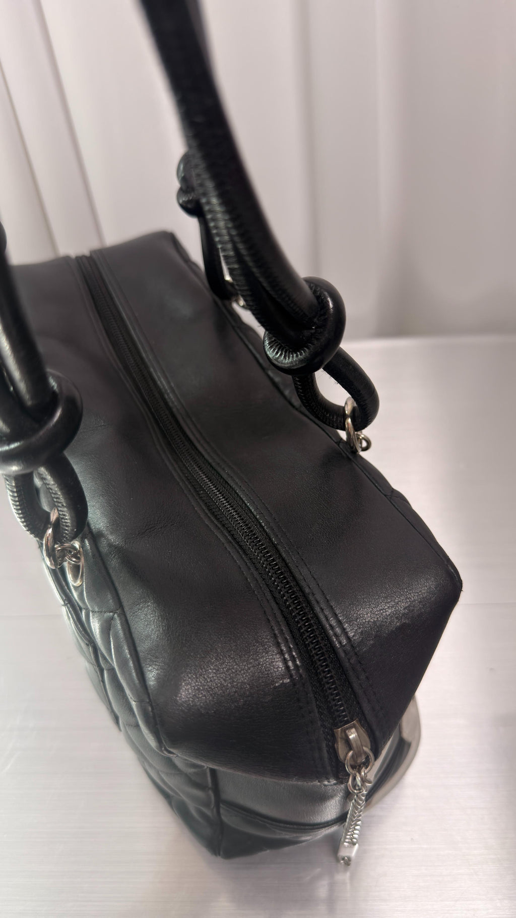 Chanel Black Cambone Bowler Bag