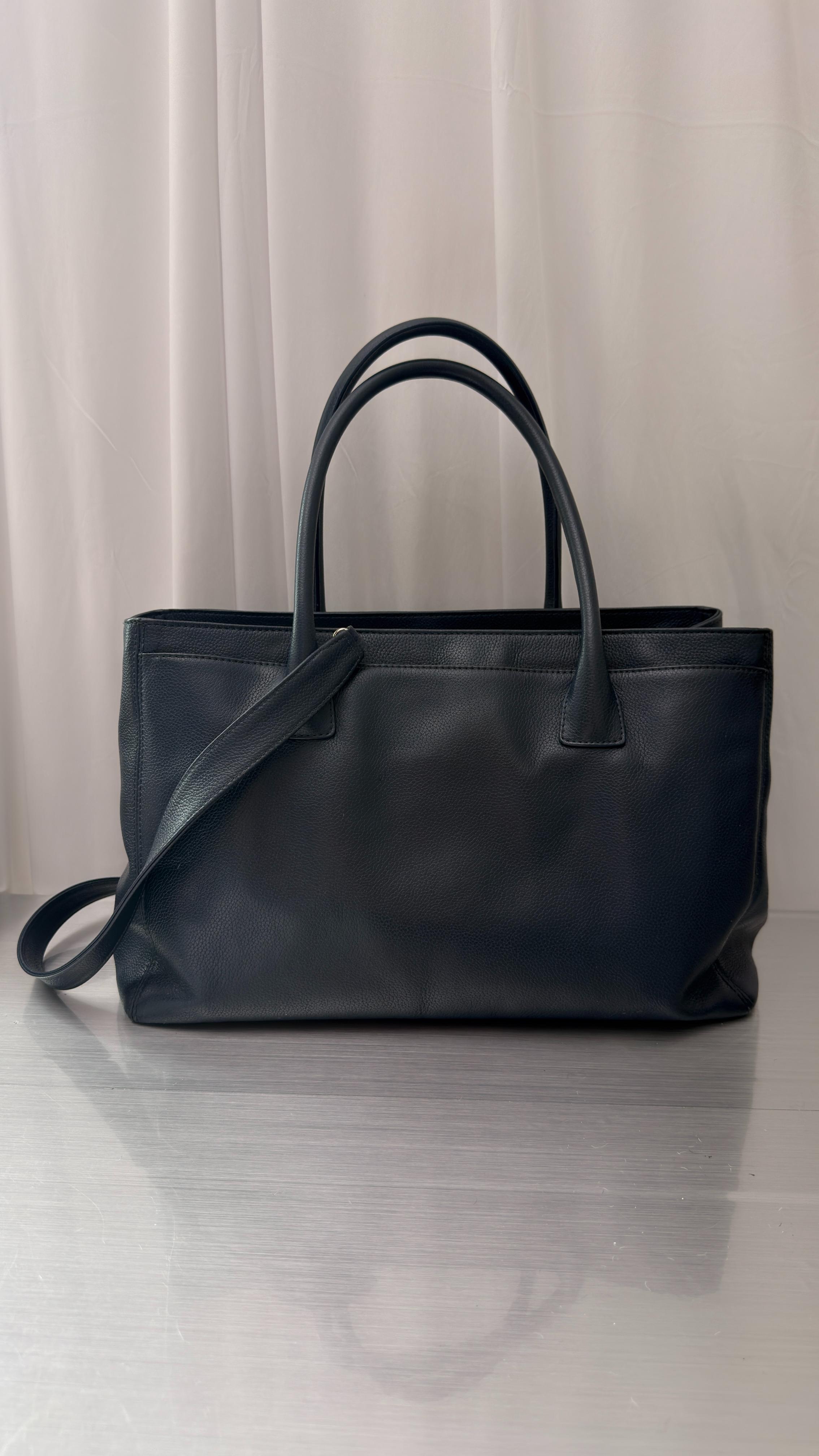 Chanel Navy Blue Cerf Tote