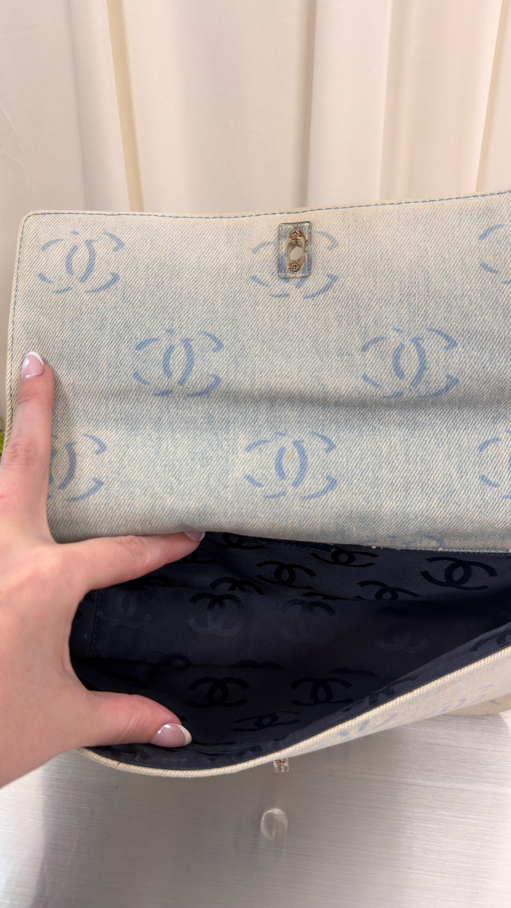 Chanel 2002 Denim Flap Bag