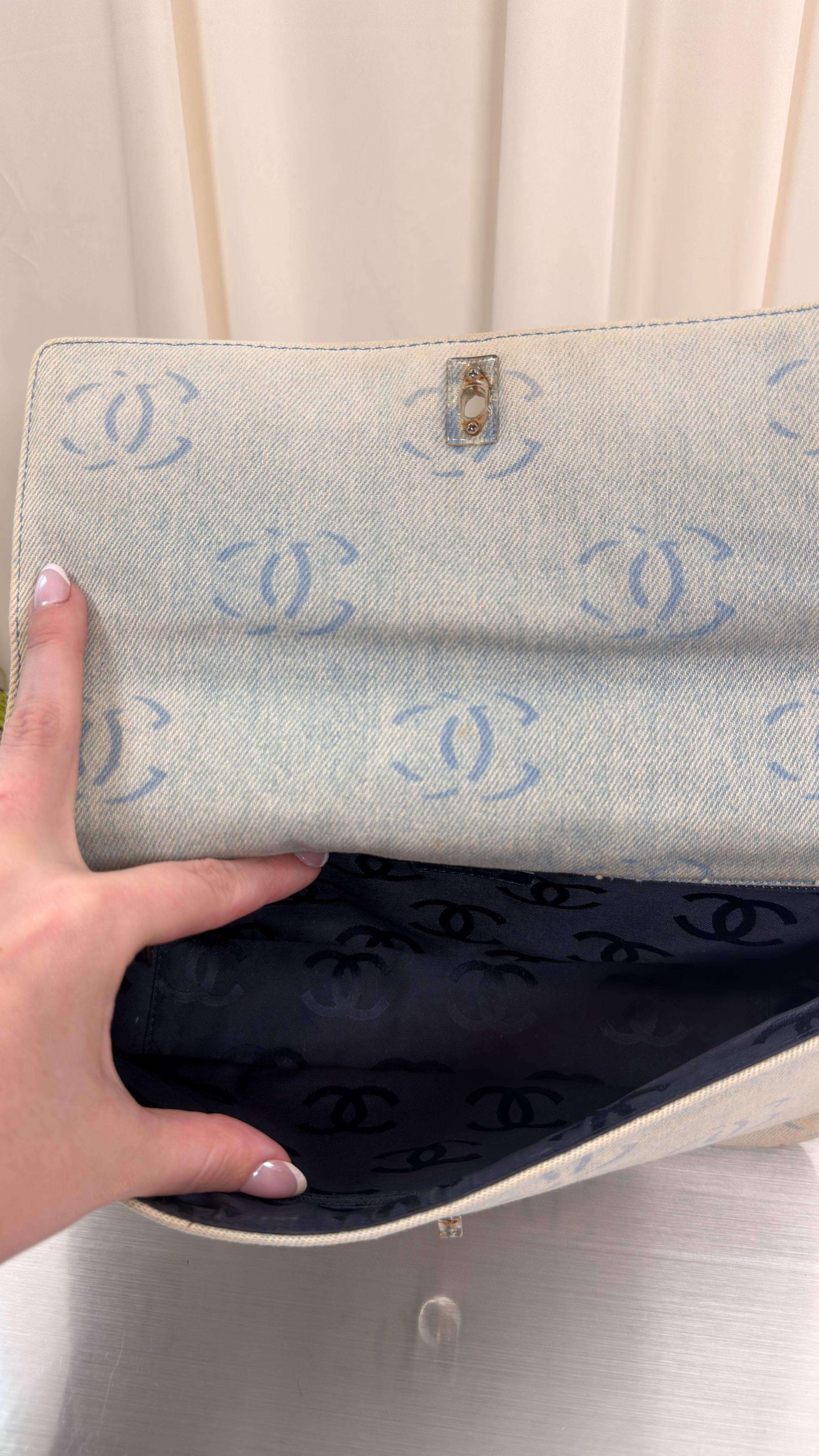 Chanel 2002 Denim Flap Bag