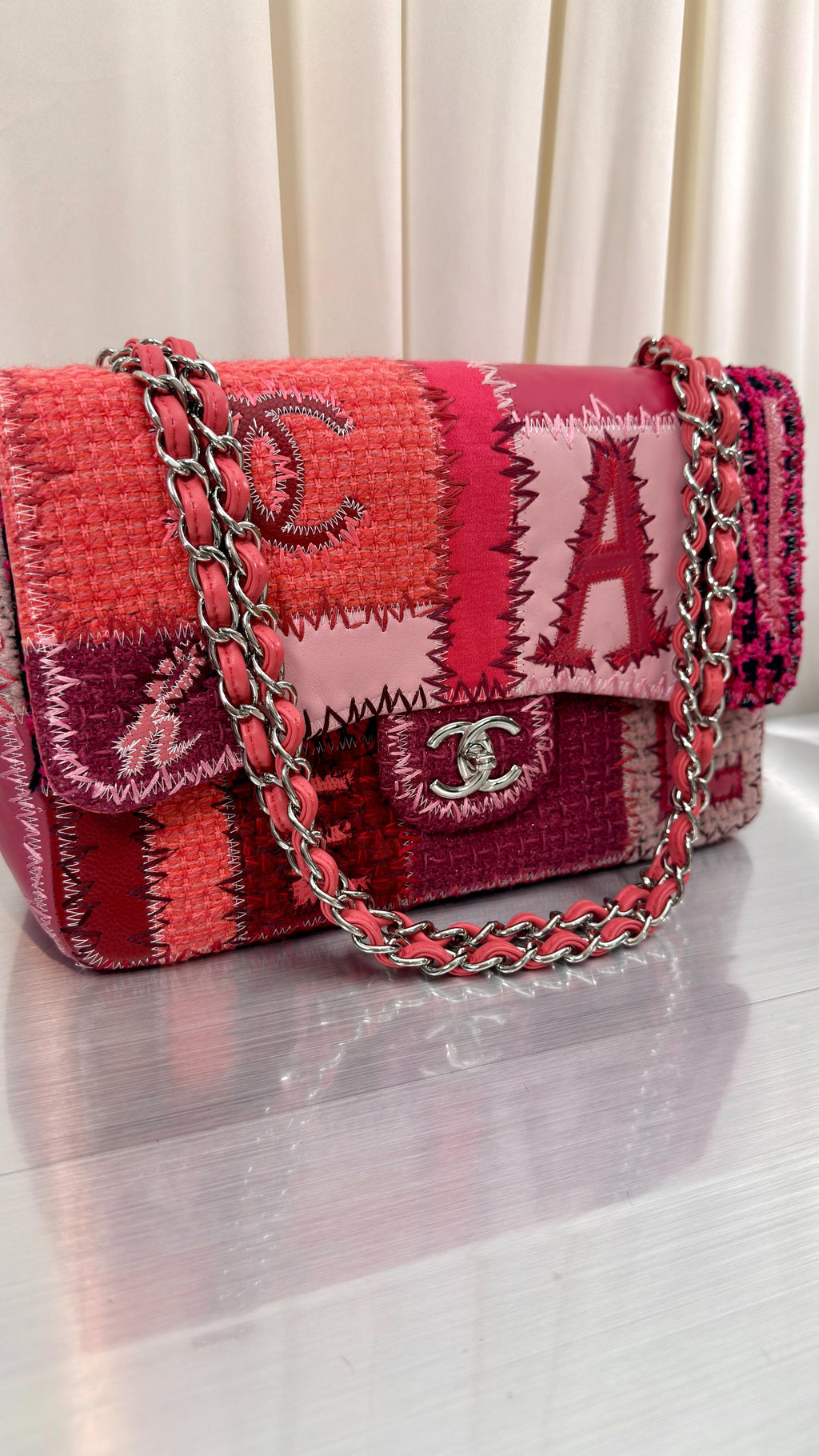 Chanel RARE Pink Patchwork Bag
