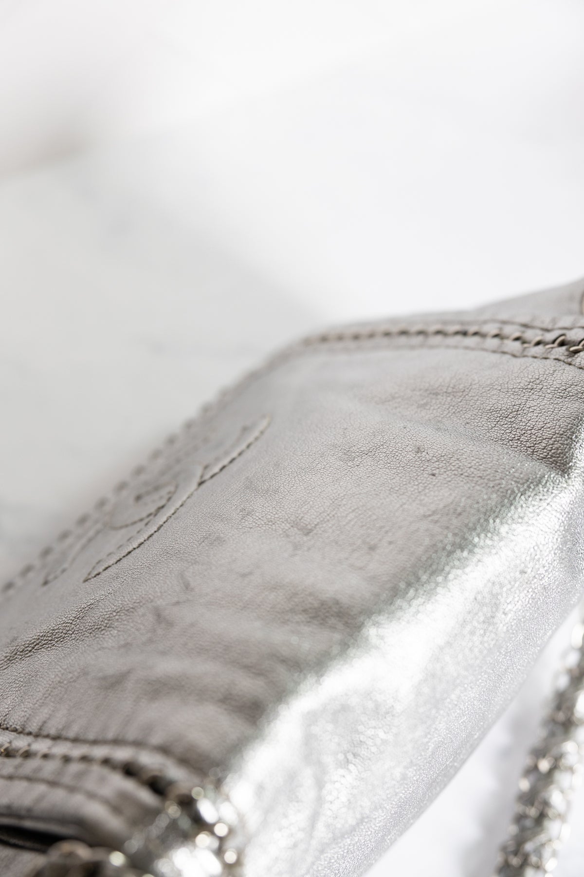 Chanel Luxe Ligne Shoulder Bag Silver