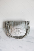 Chanel Luxe Ligne Shoulder Bag Silver