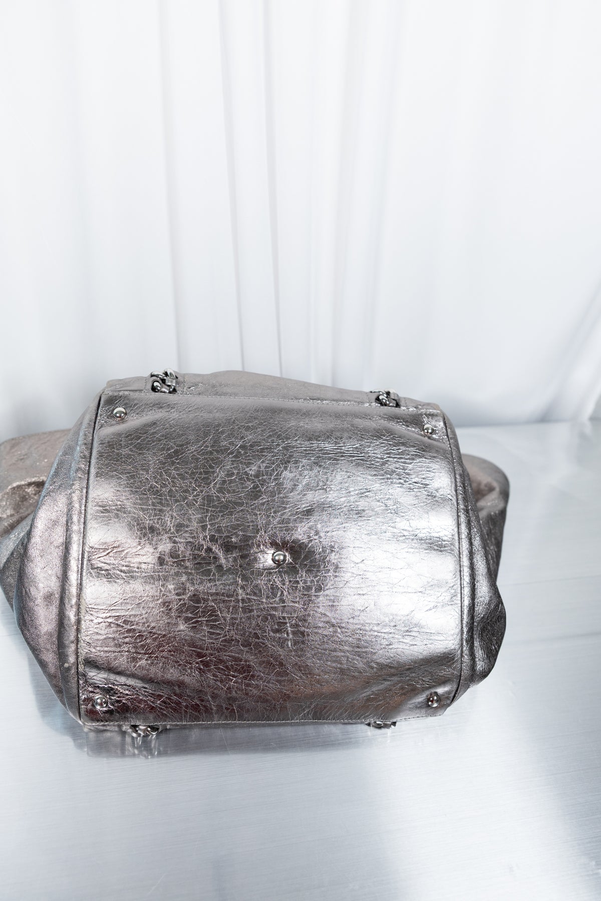 Chanel 2008-2009 Silver Chain tote
