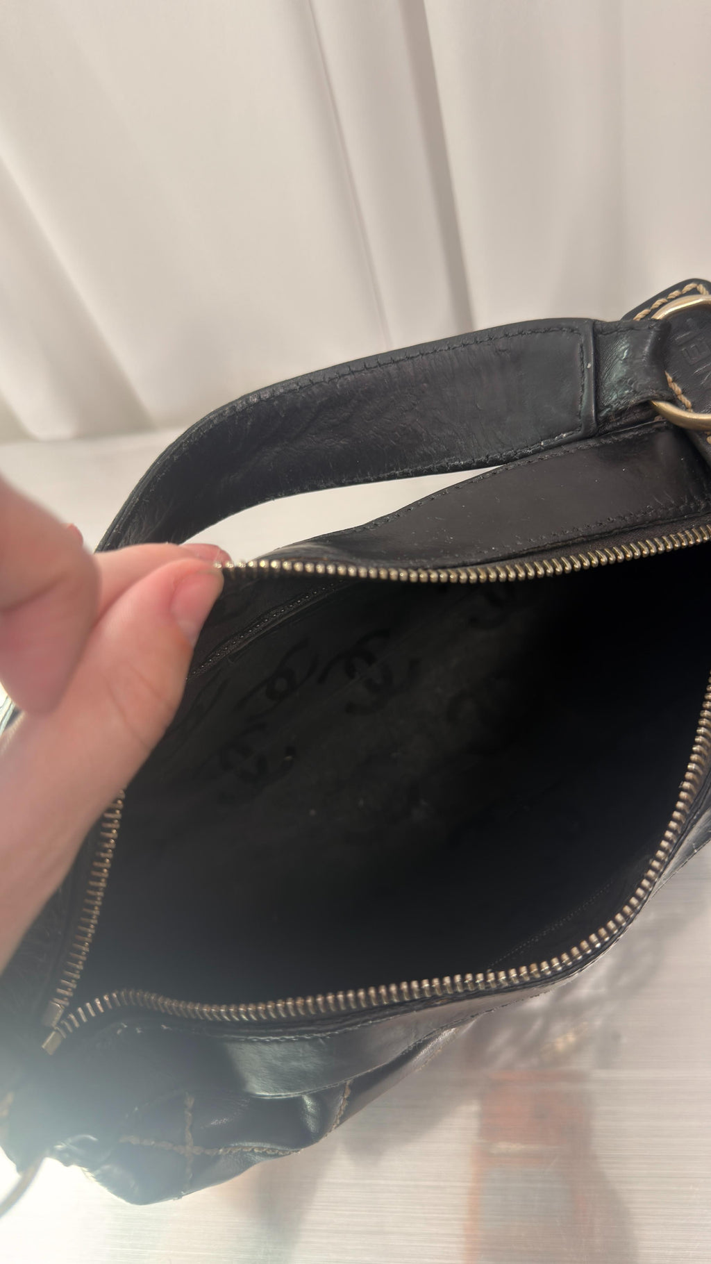 Chanel Black Wild Stitch Shoulder Bag