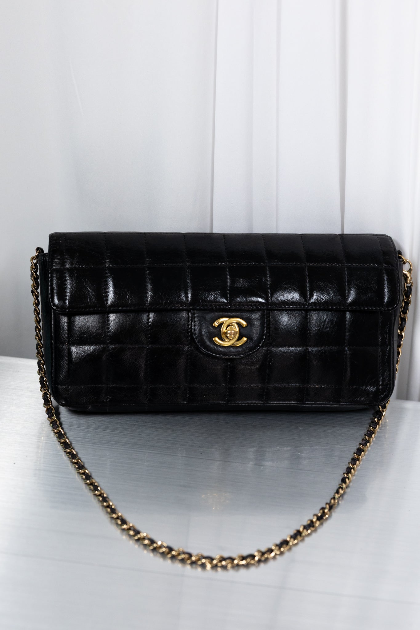 Chanel Black Chocolate Bar Bag