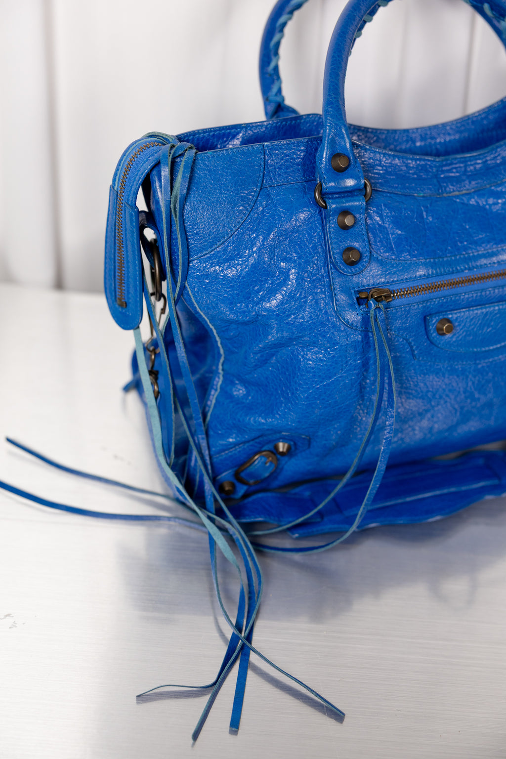 Balenciaga 2015 Ultra Rare Cobalt Blue Medium City