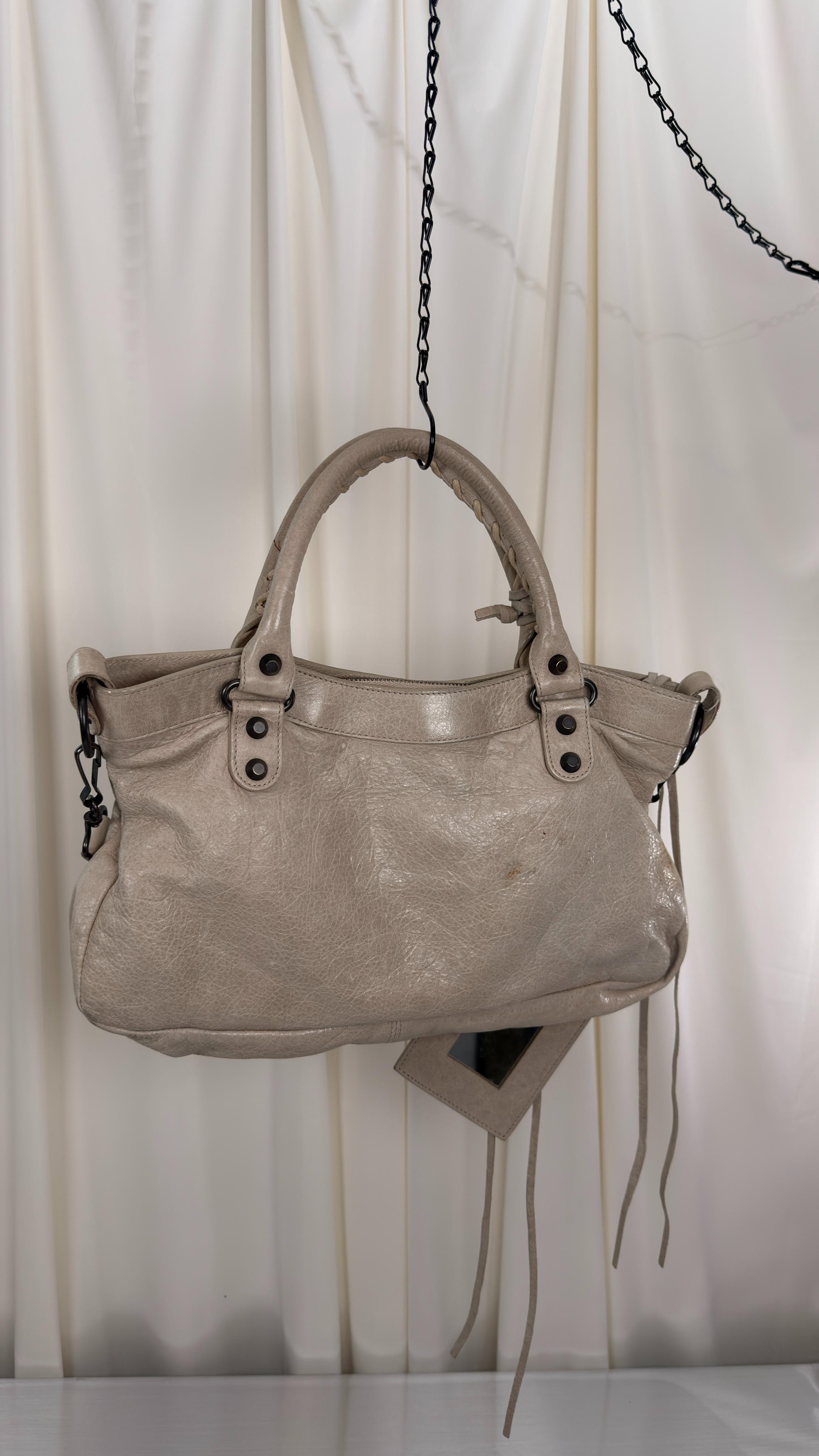 Balenciaga Cream The First Bag