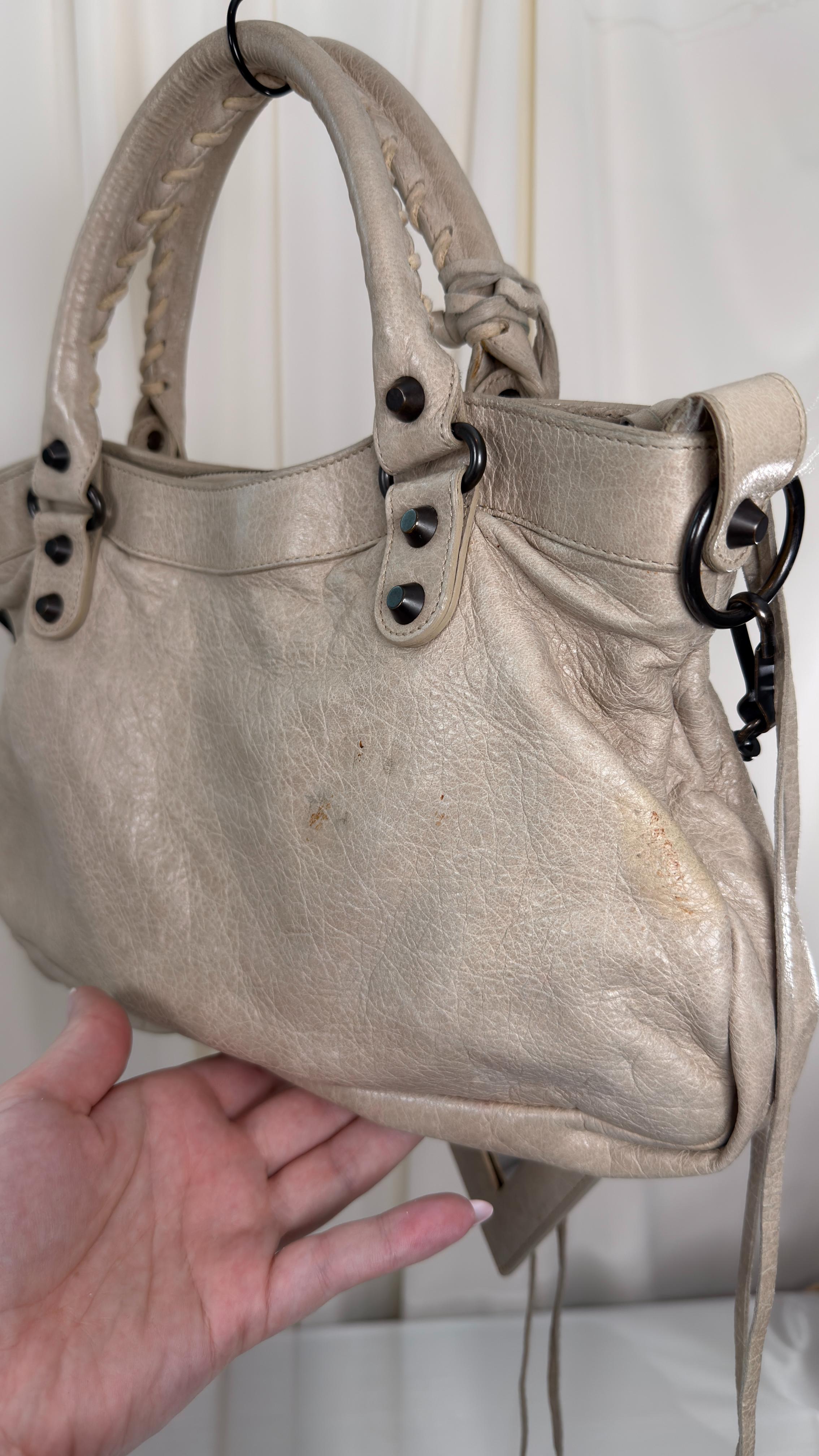 Balenciaga Cream The First Bag