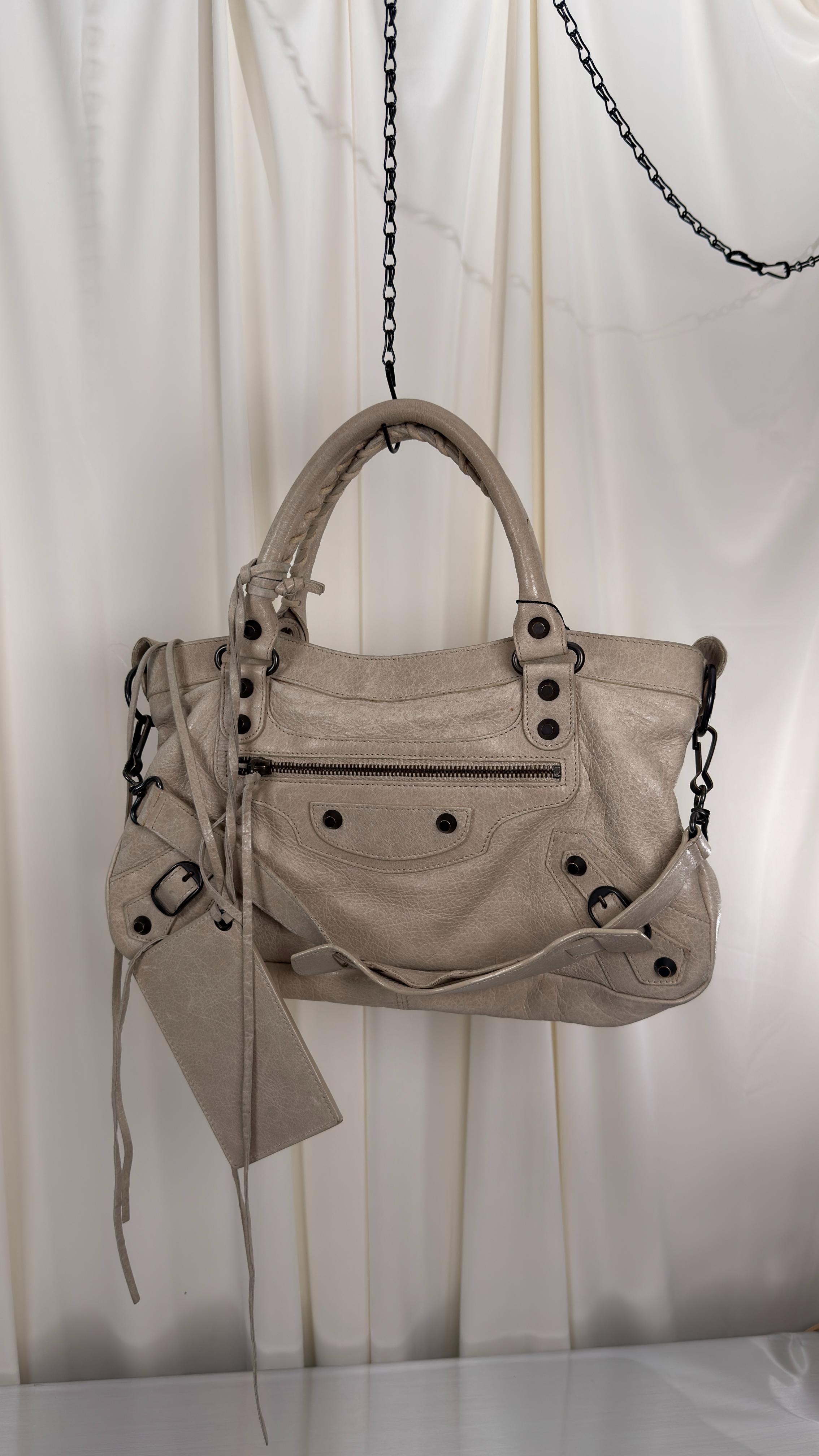 Balenciaga Cream The First Bag