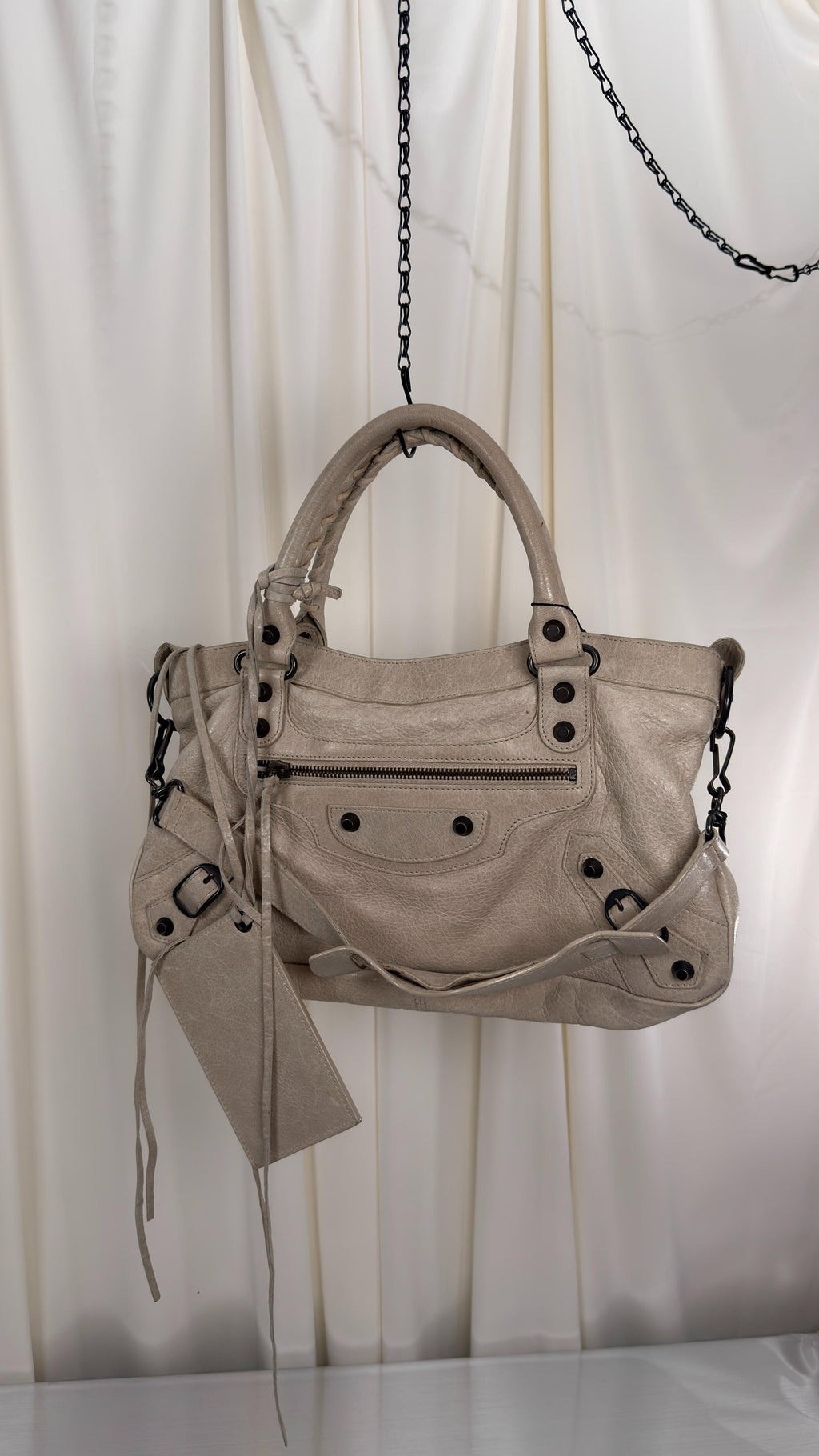 Balenciaga Cream The First Bag