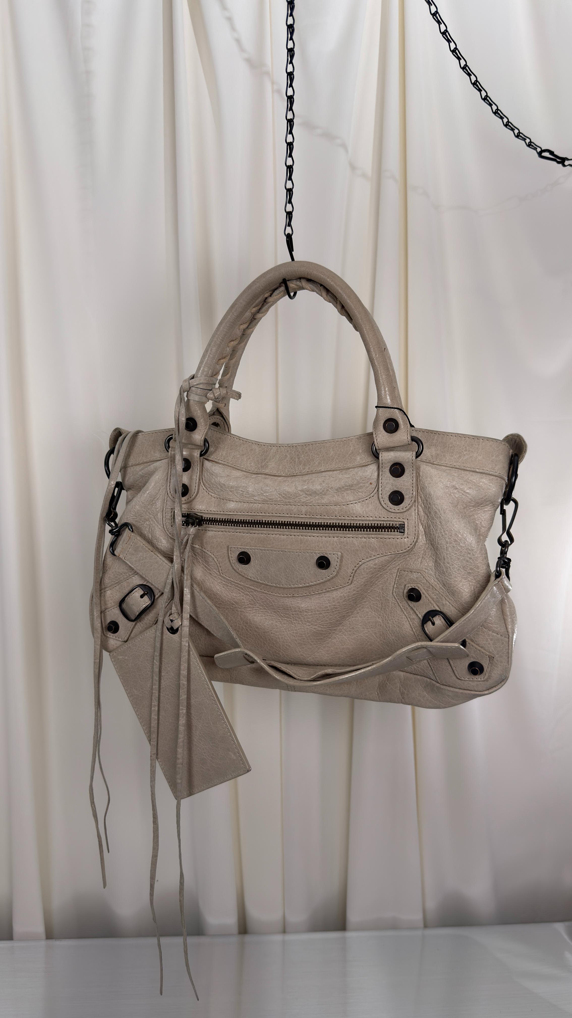 Balenciaga Cream The First Bag