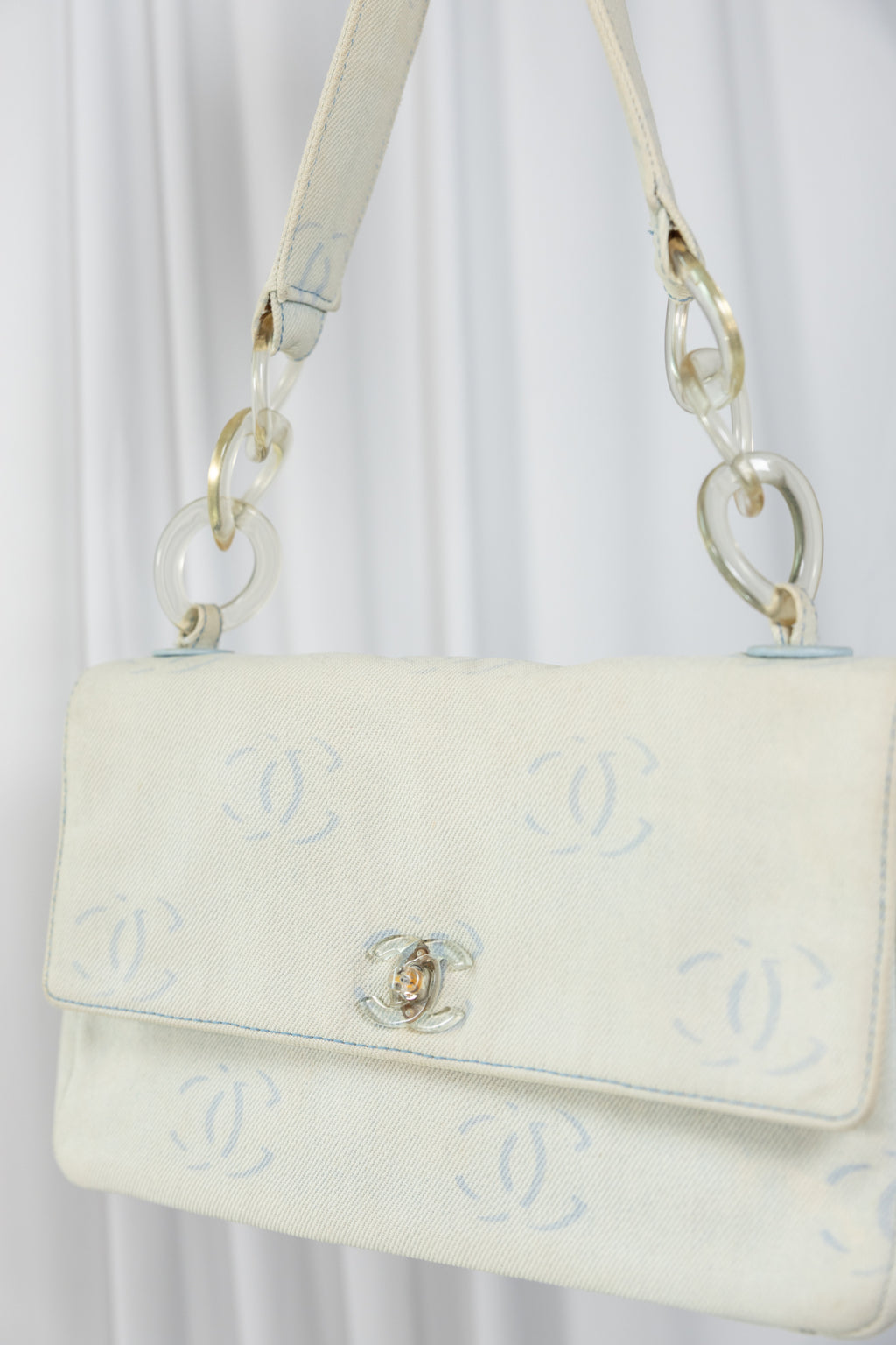 Chanel 2002 Denim Flap Bag