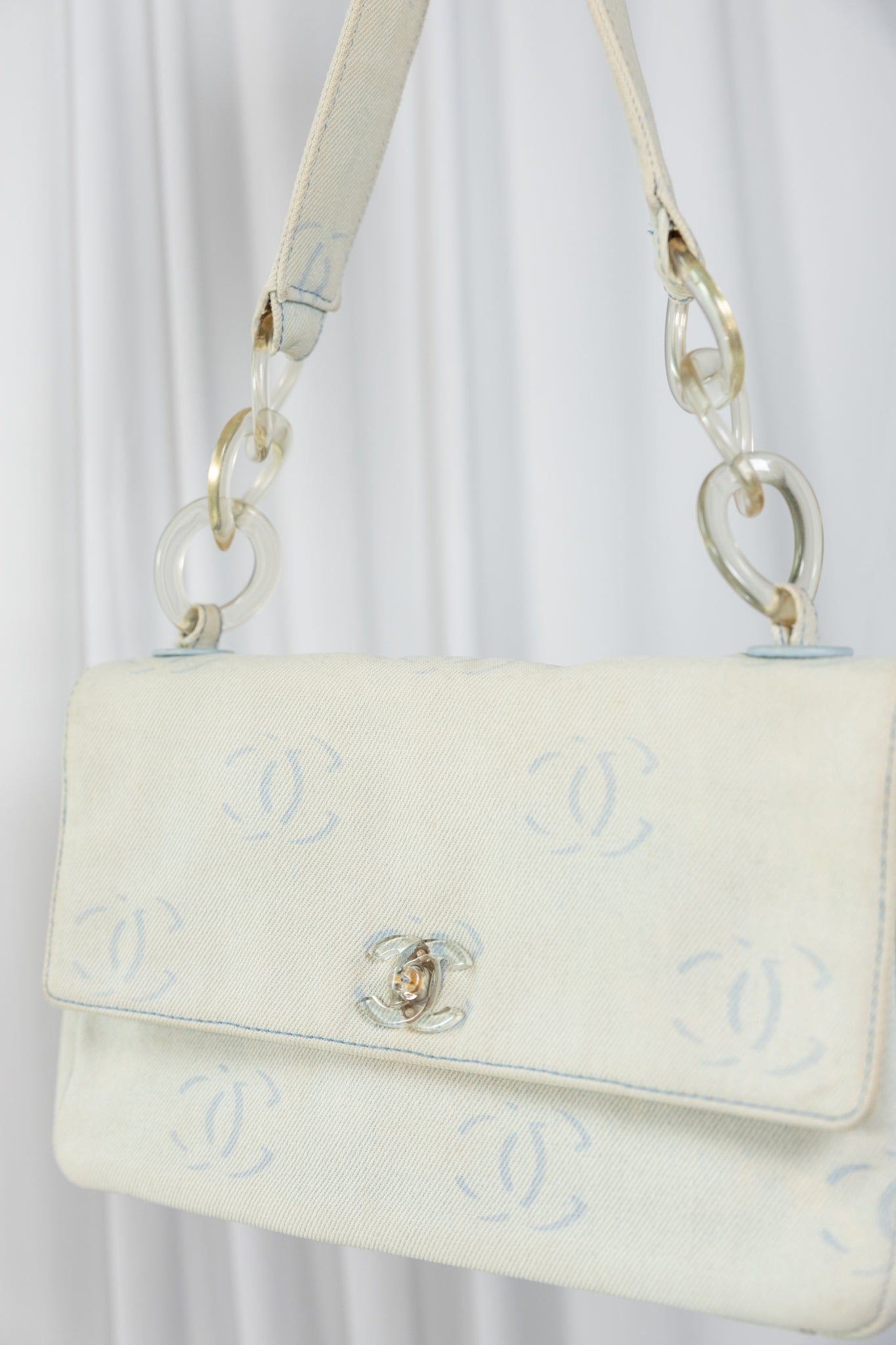Chanel 2002 Denim Flap Bag