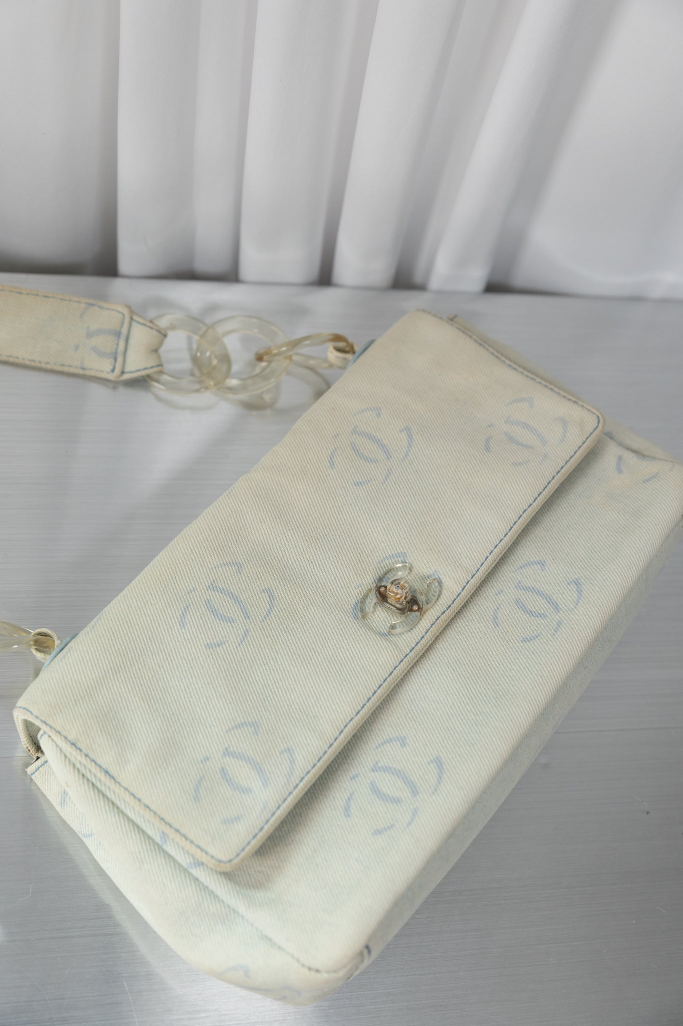 Chanel 2002 Denim Flap Bag
