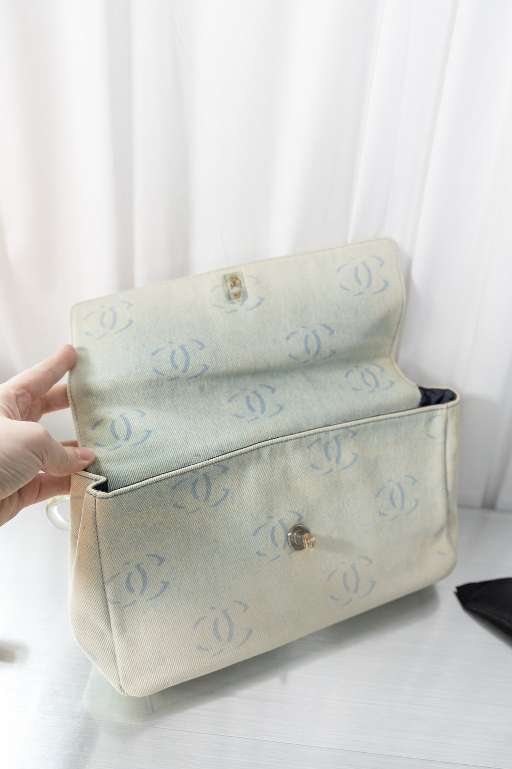 Chanel 2002 Denim Flap Bag