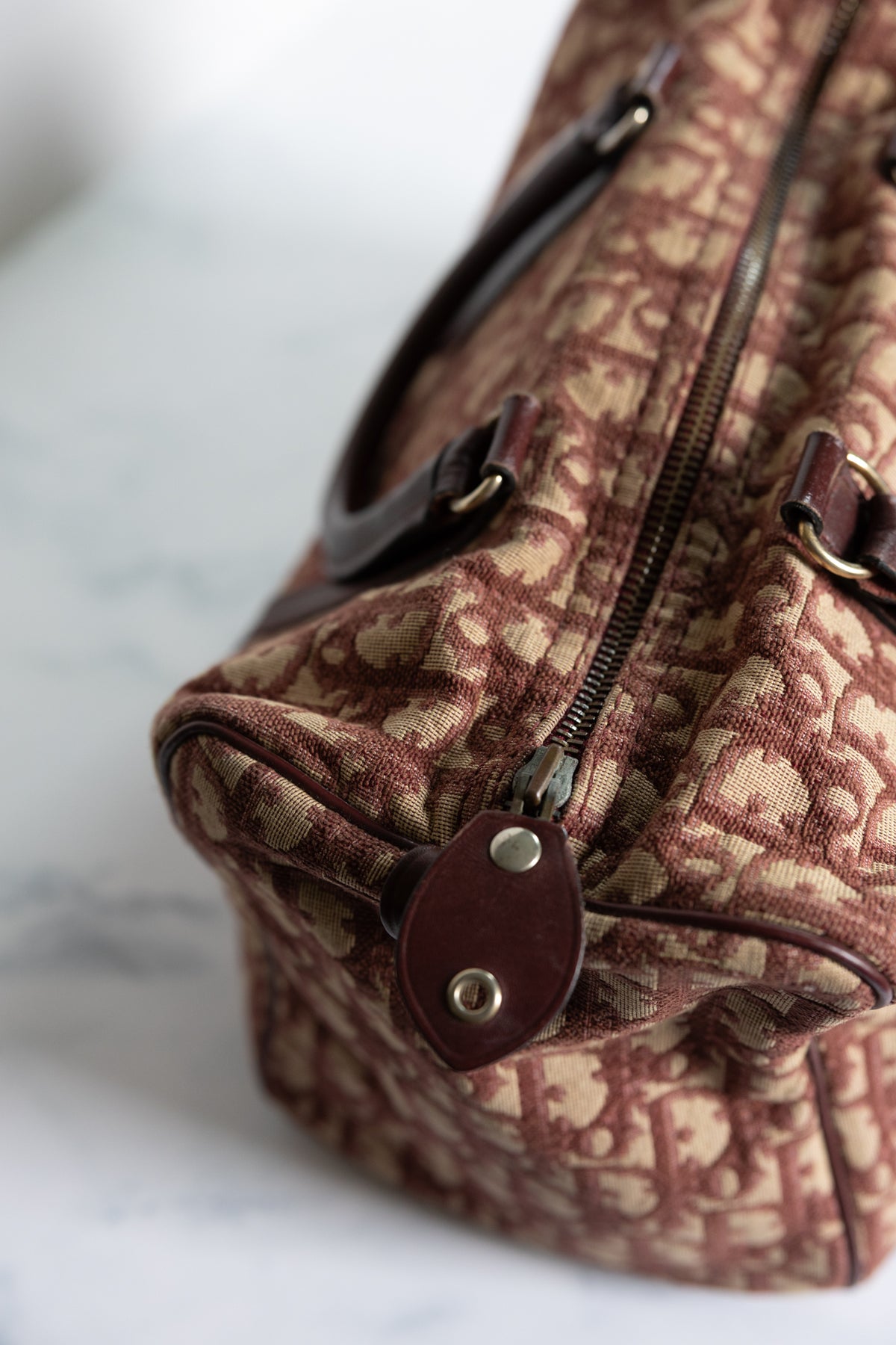 Dior Boston Bag Burgundy