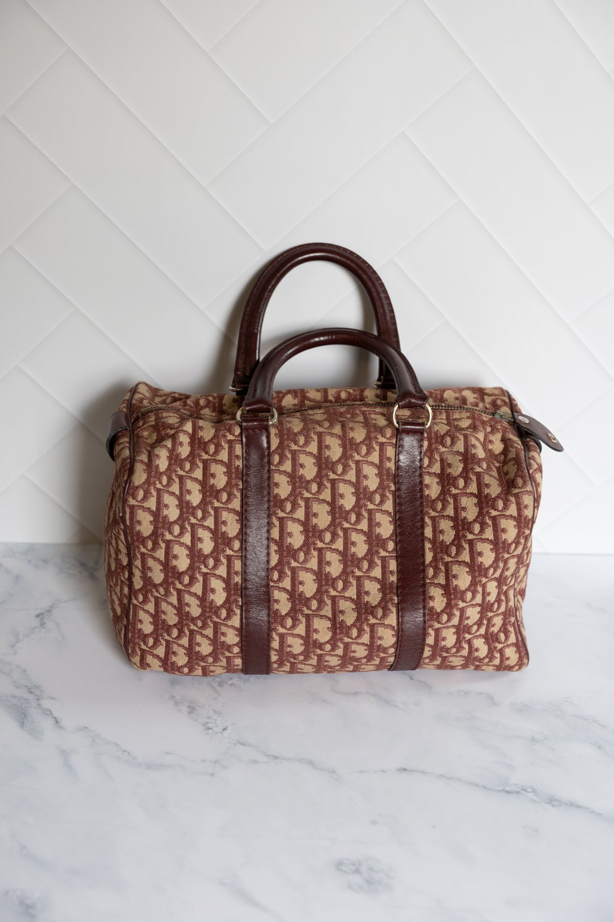 Dior Boston Bag Burgundy