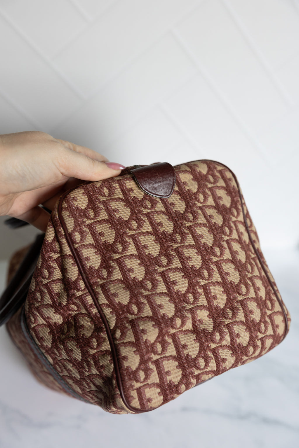 Dior Boston Bag Burgundy