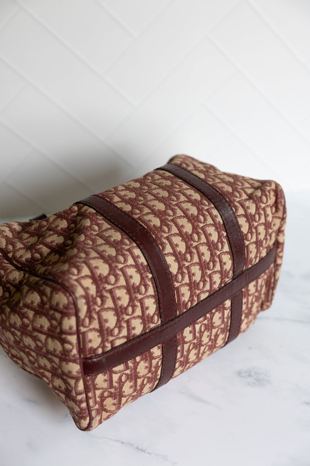 Dior Boston Bag Burgundy