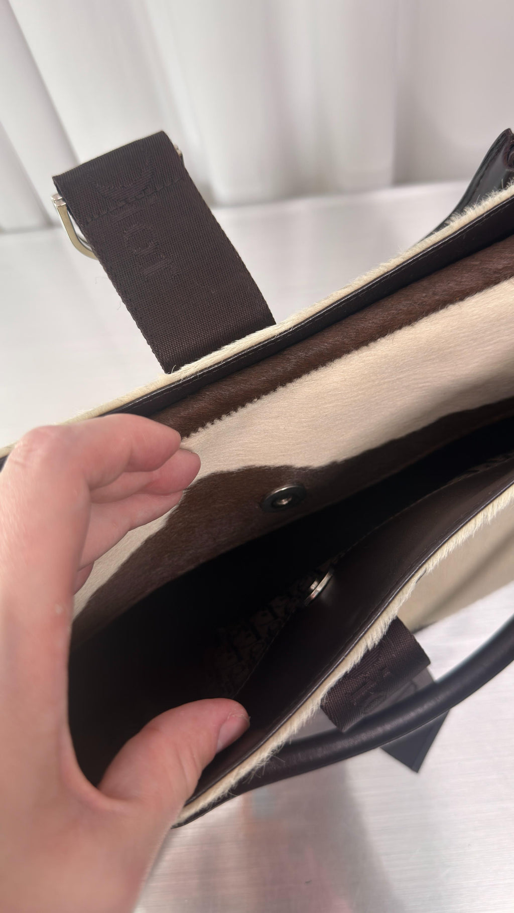 Dior Pony Hair Shoulder Bag