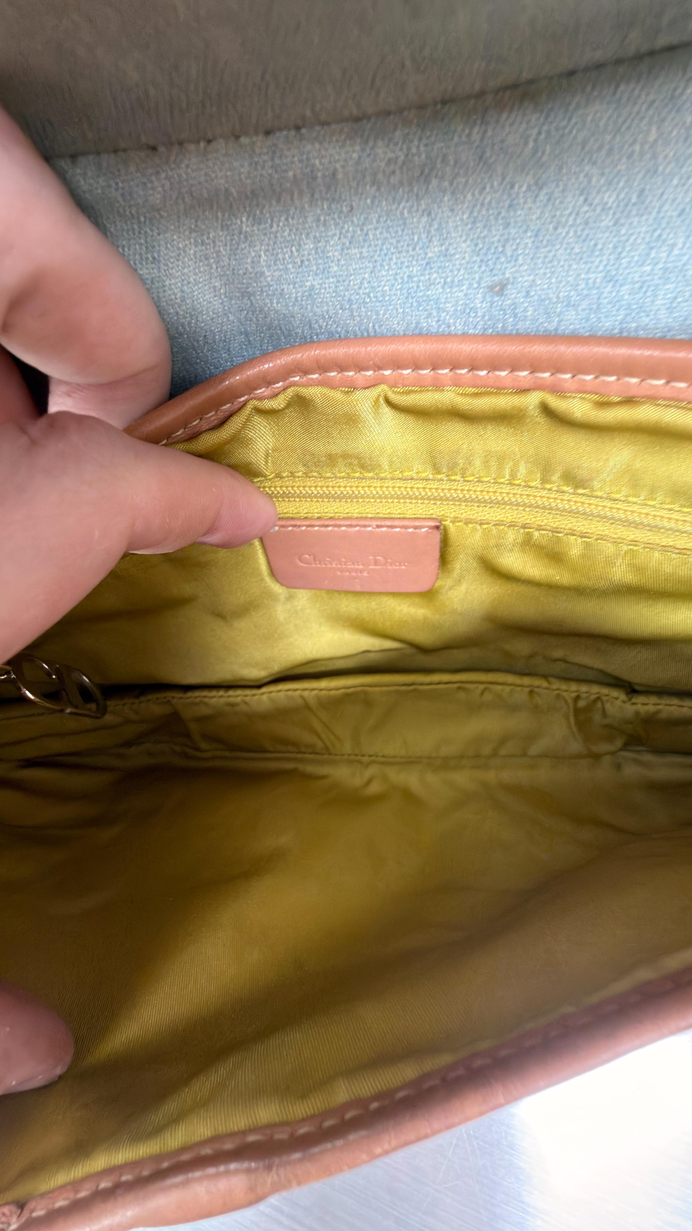 Dior Denim Double Saddle Bag