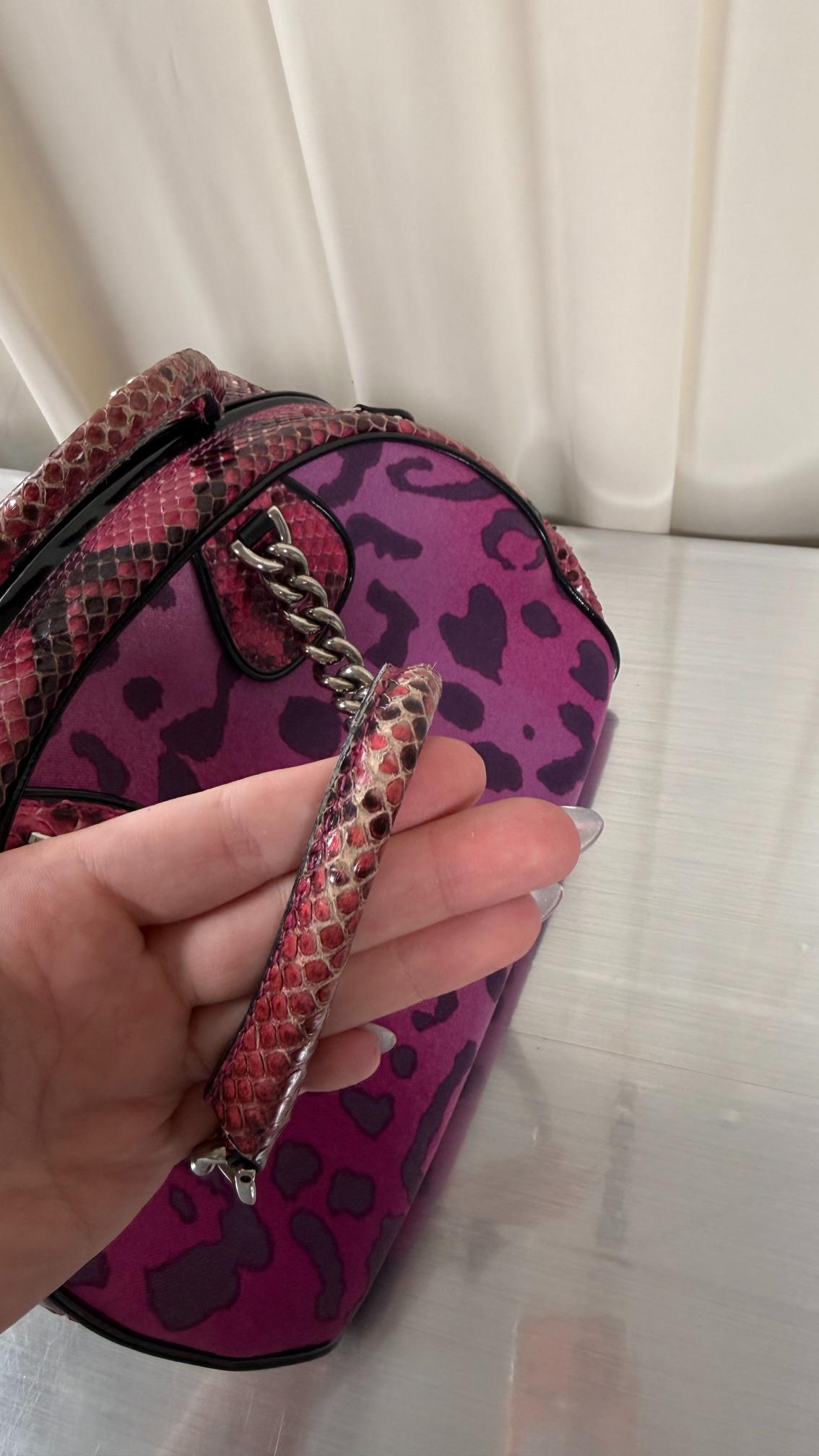 Dior Pink Python Gambler Bag