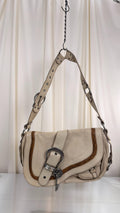 Dior Cream Saddle Bag