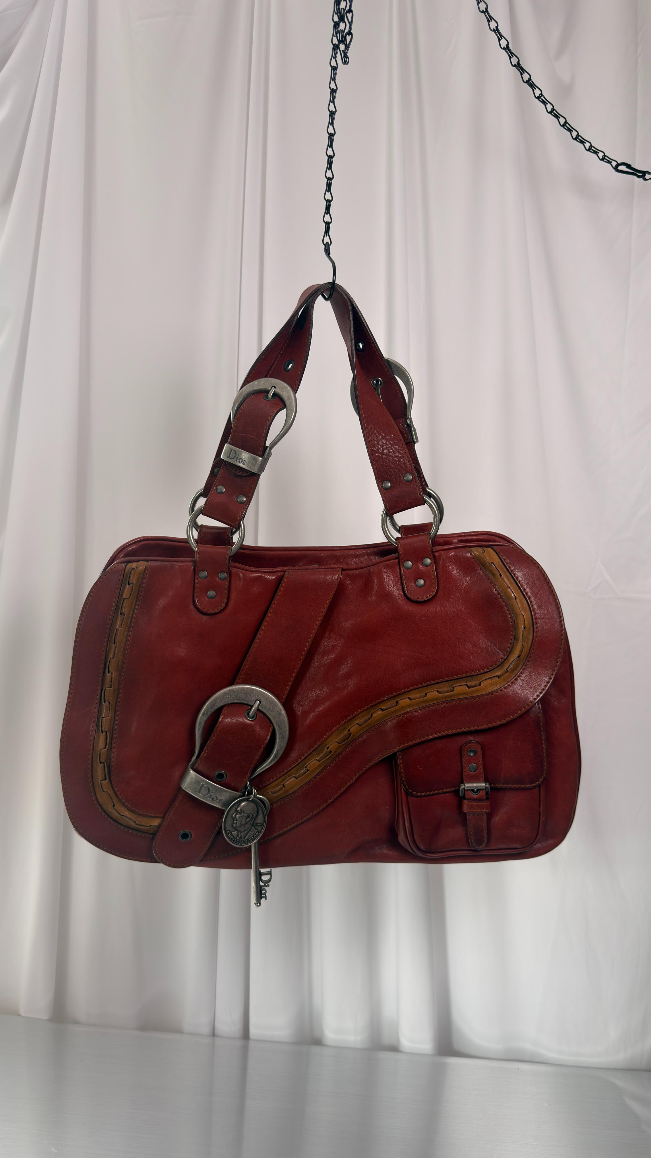 Dior Red Gaucho Bag