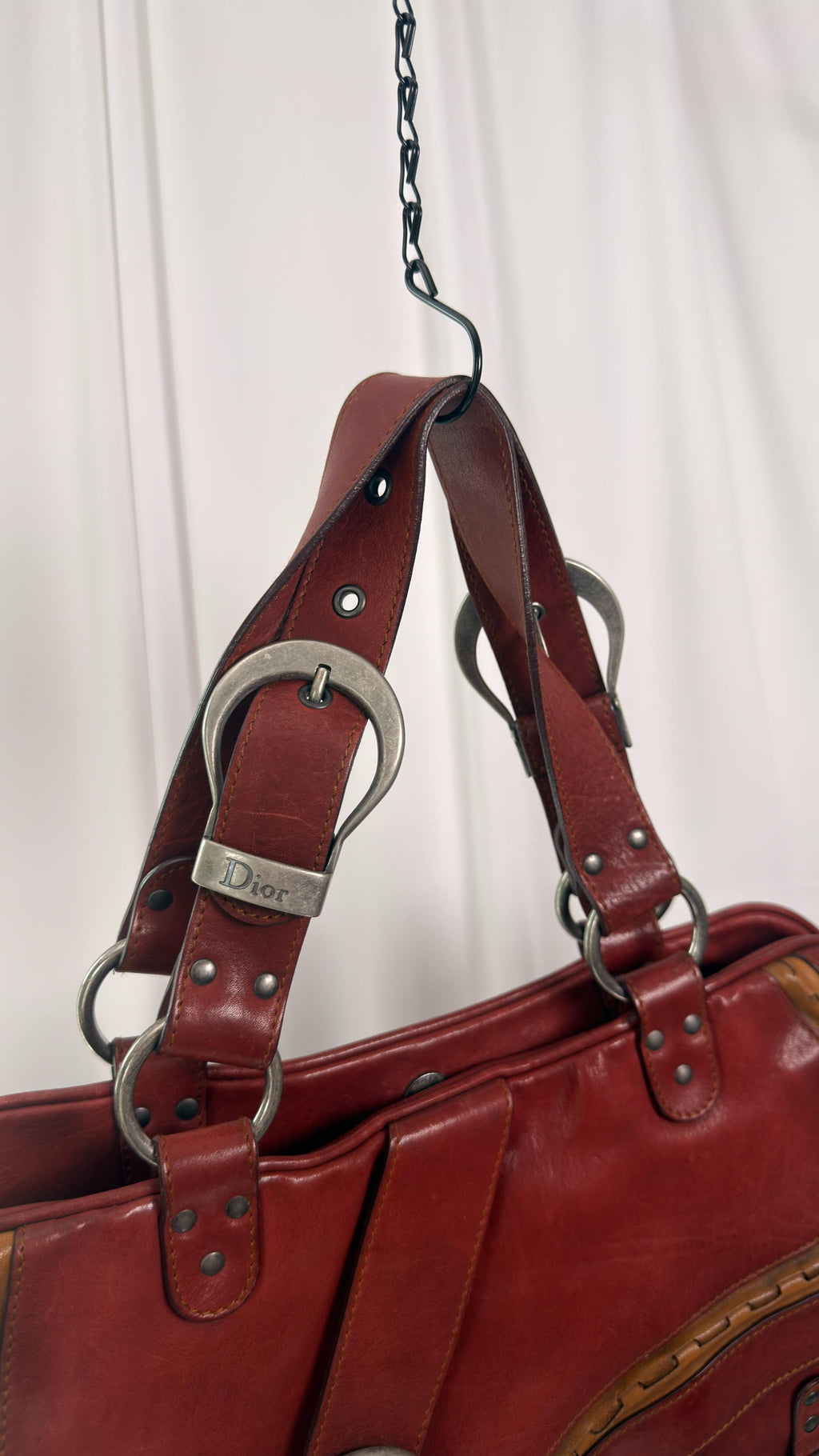 Dior Red Gaucho Bag