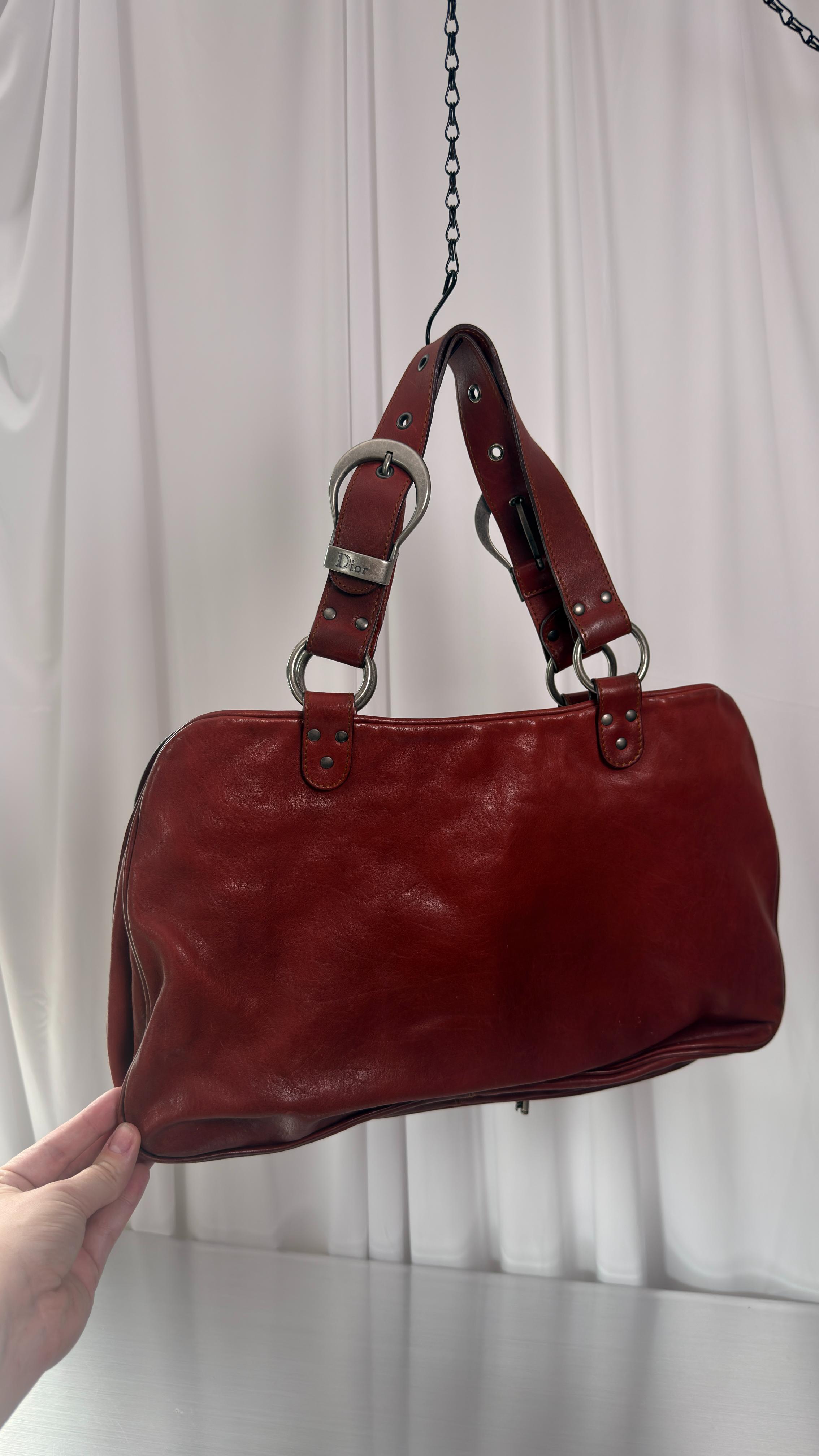 Dior Red Gaucho Bag