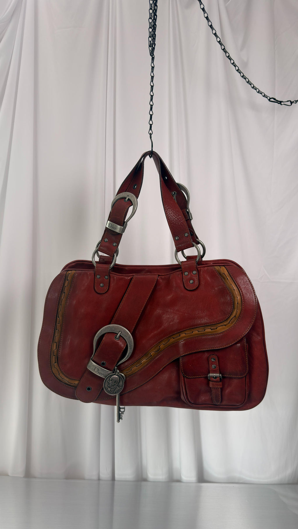 Dior Red Gaucho Bag