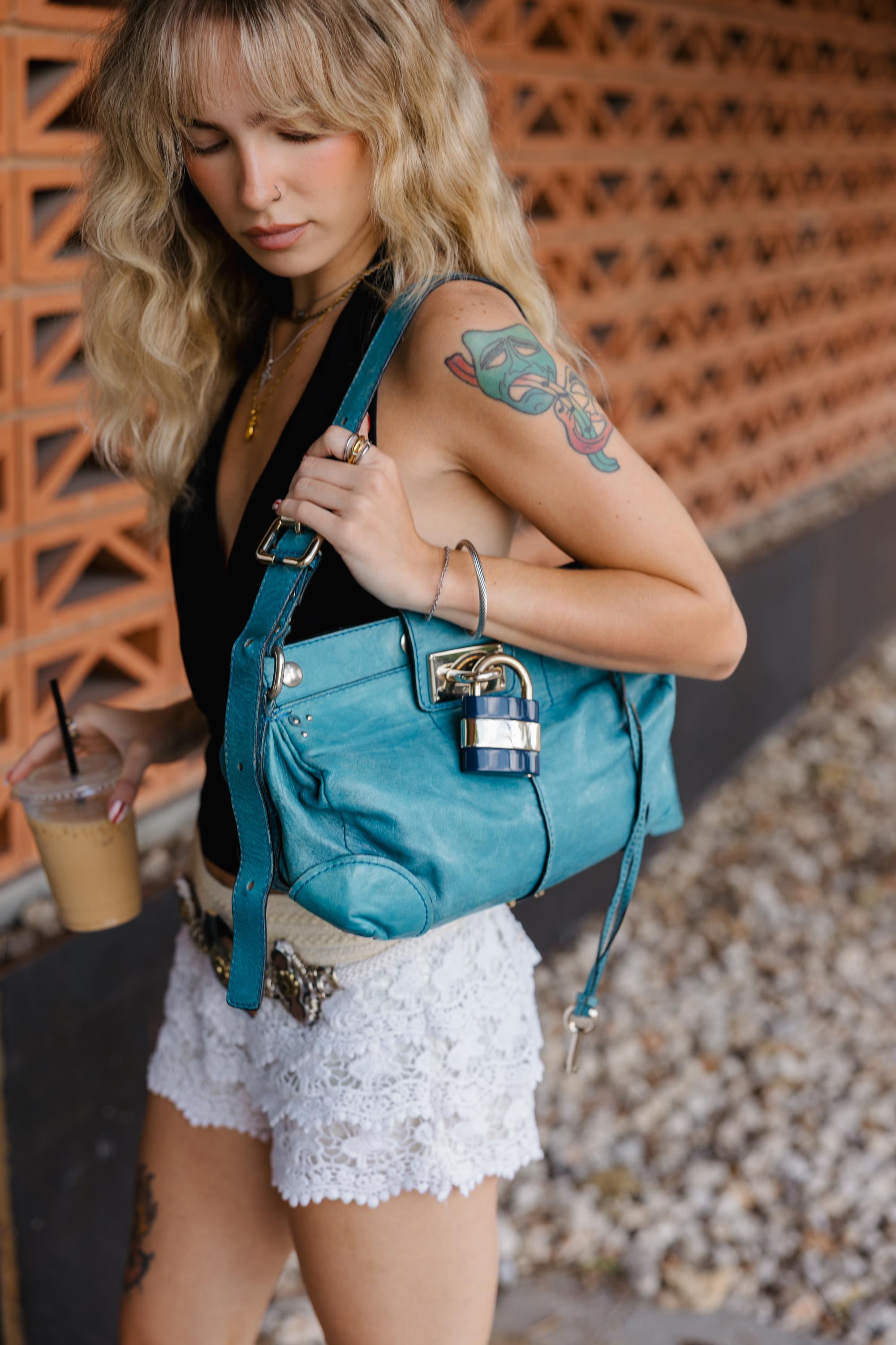 Chloe Teal Paddington Bag