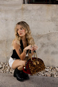 Dior Cheetah Pony Hair Velvet Gambler Bag