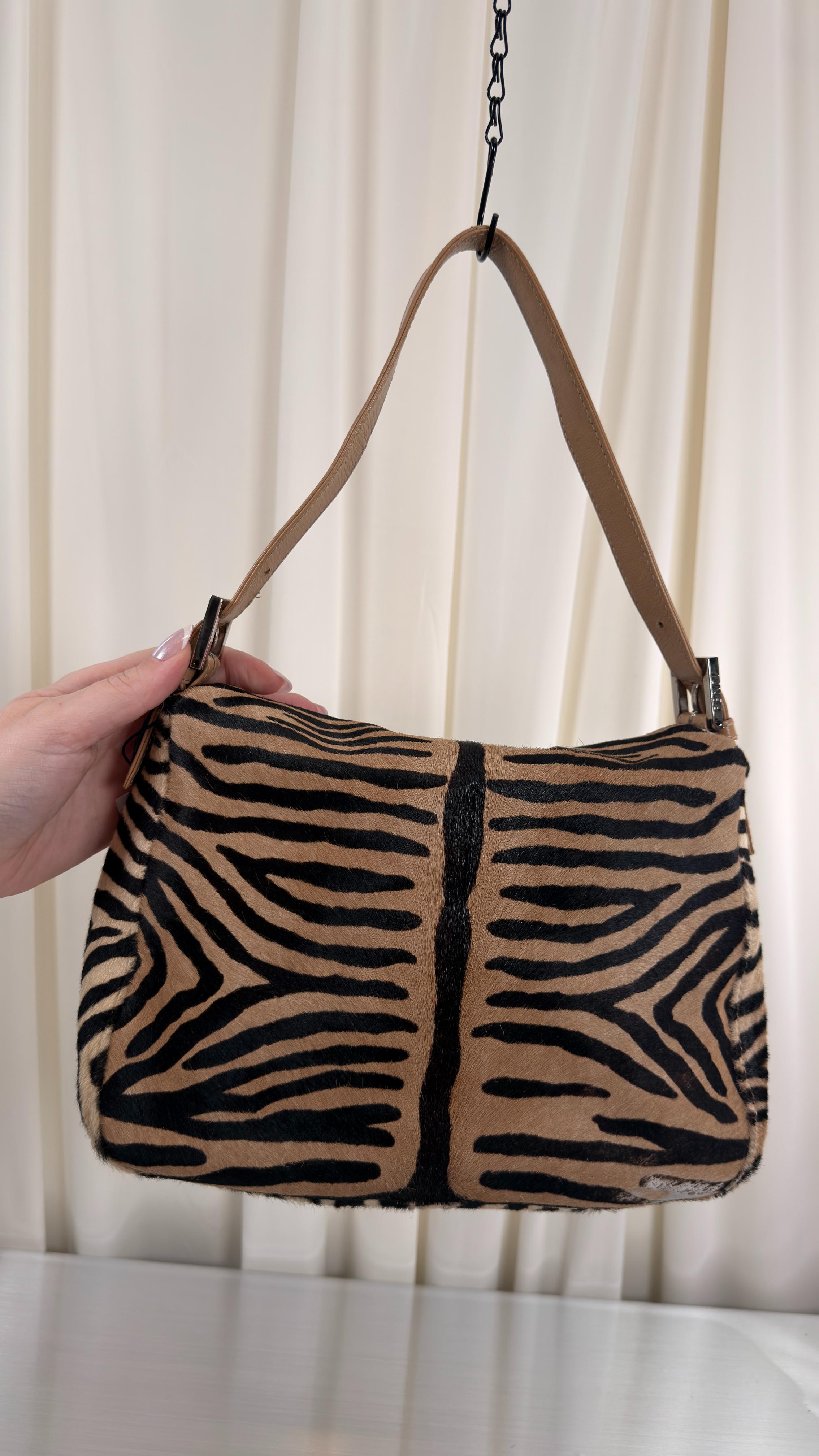 Fendi Zebra Pony Hair Bag