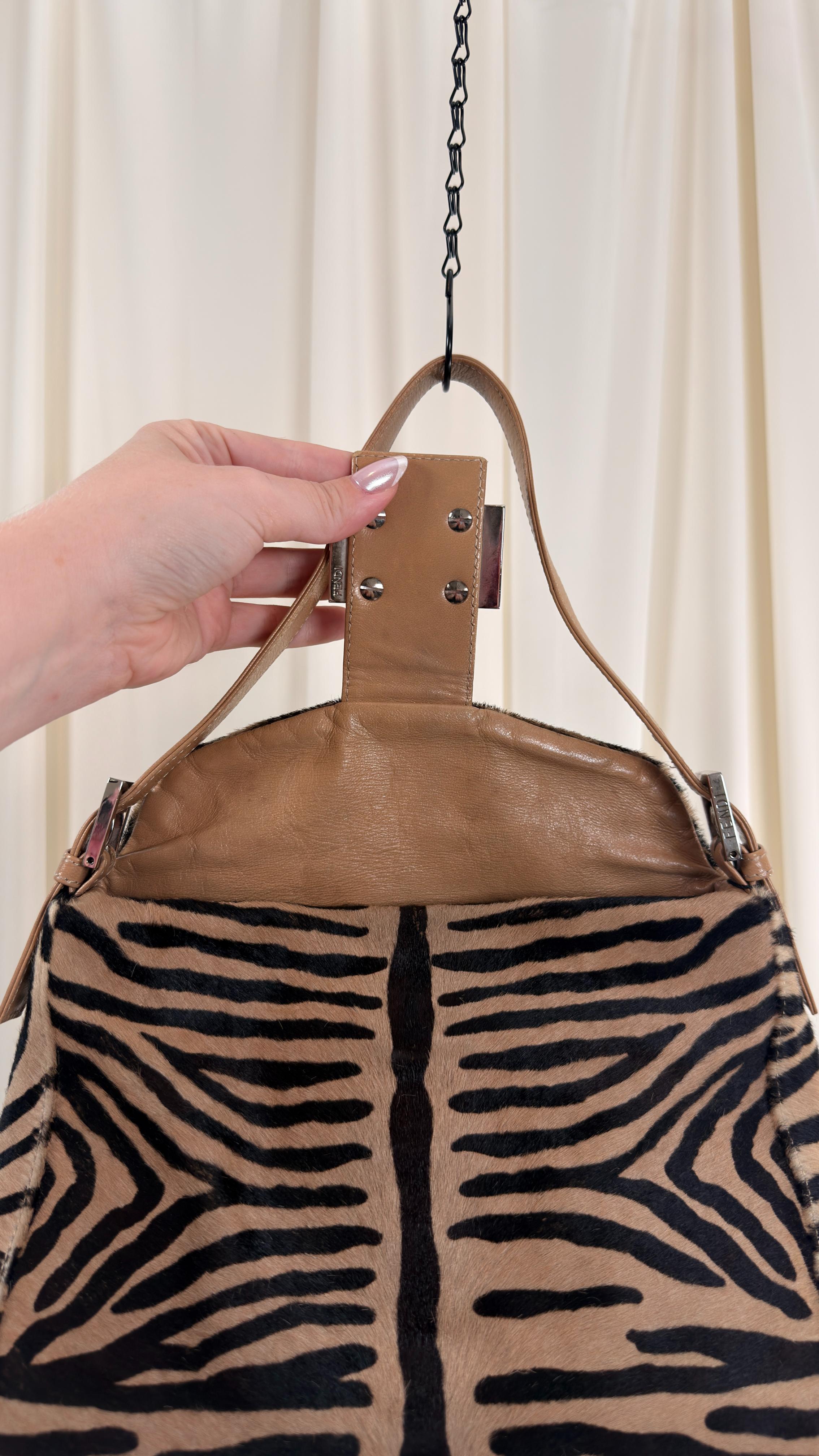 Fendi Zebra Pony Hair Bag
