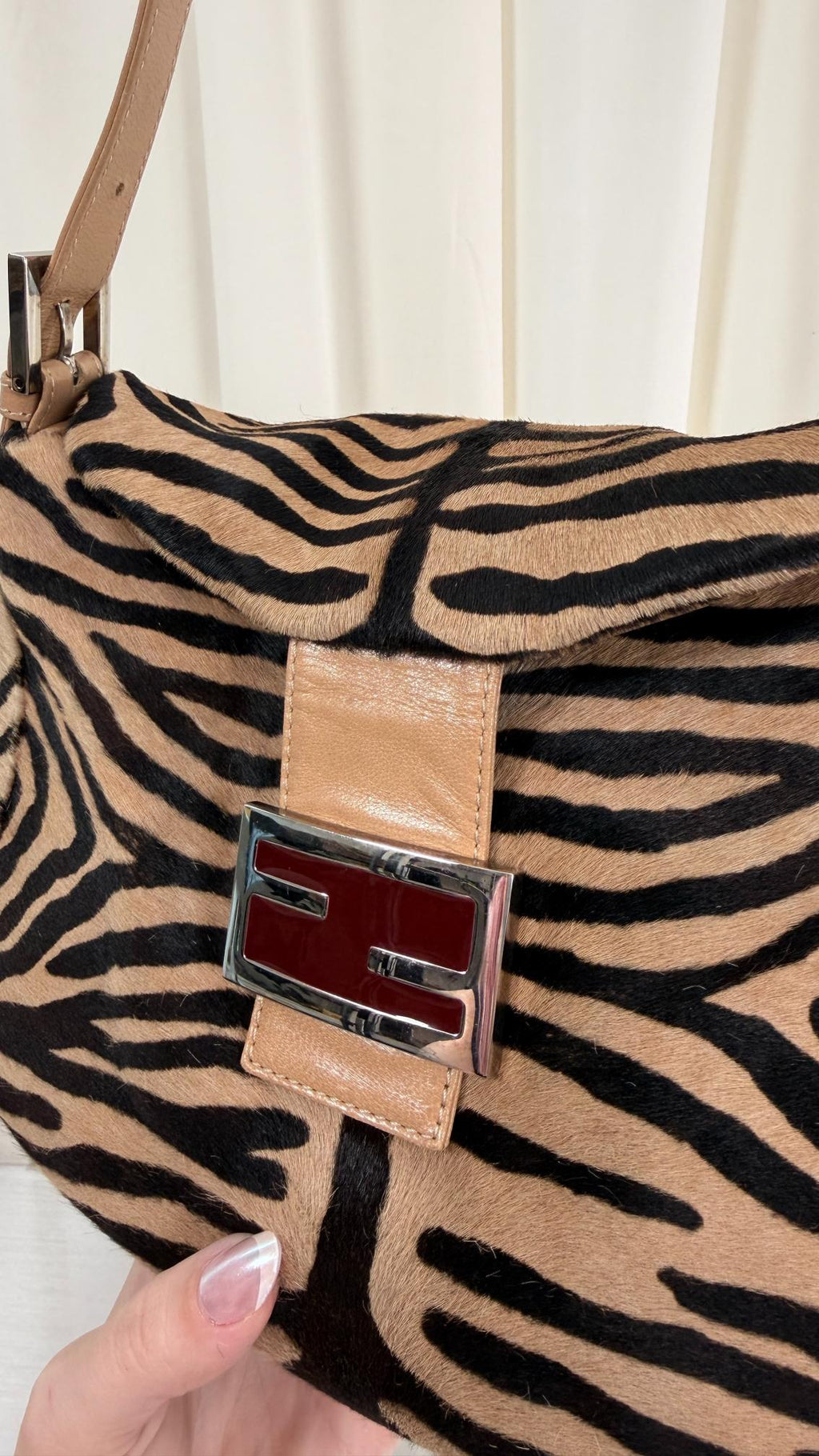 Fendi Zebra Pony Hair Bag