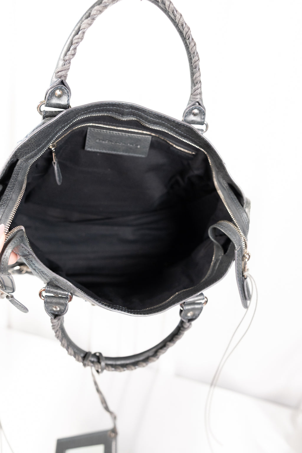 Balenciaga 2012 Gray G12 Stud Medium City