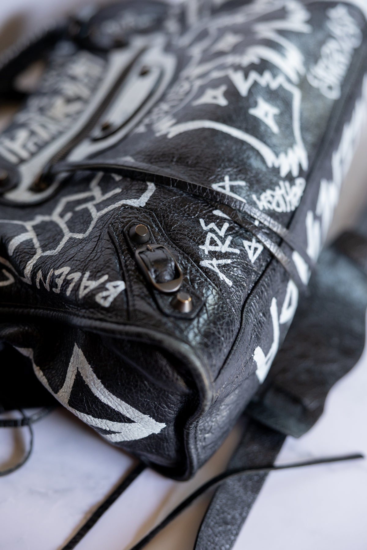 Balenciaga Graffiti Medium City Bag