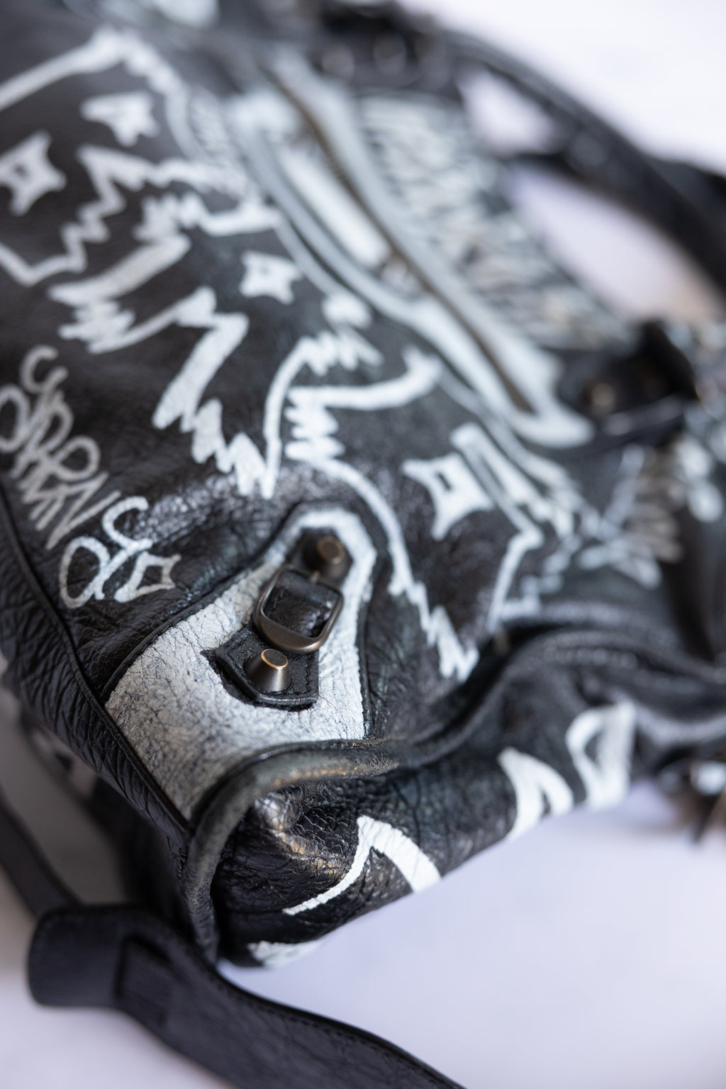 Balenciaga Graffiti Medium City Bag
