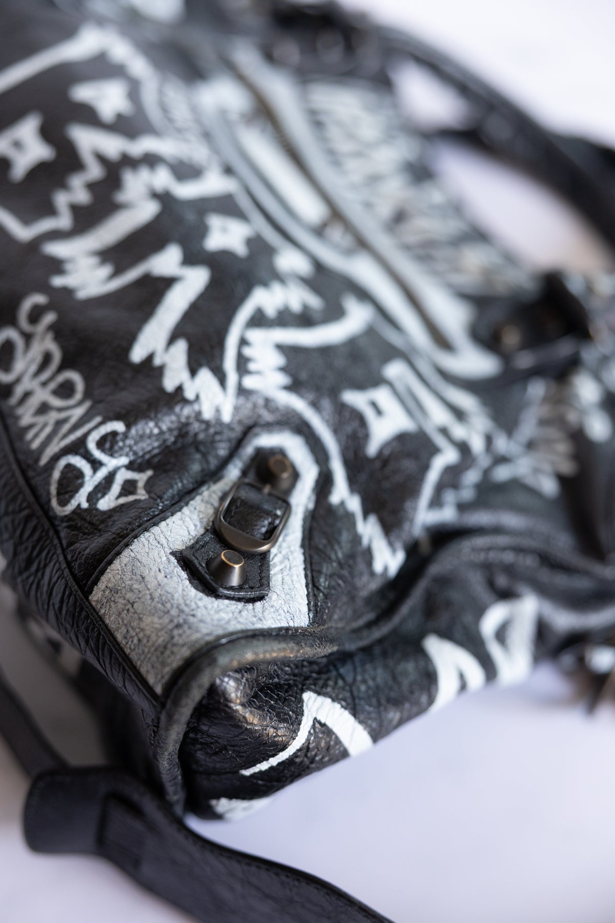 Balenciaga Graffiti Medium City Bag