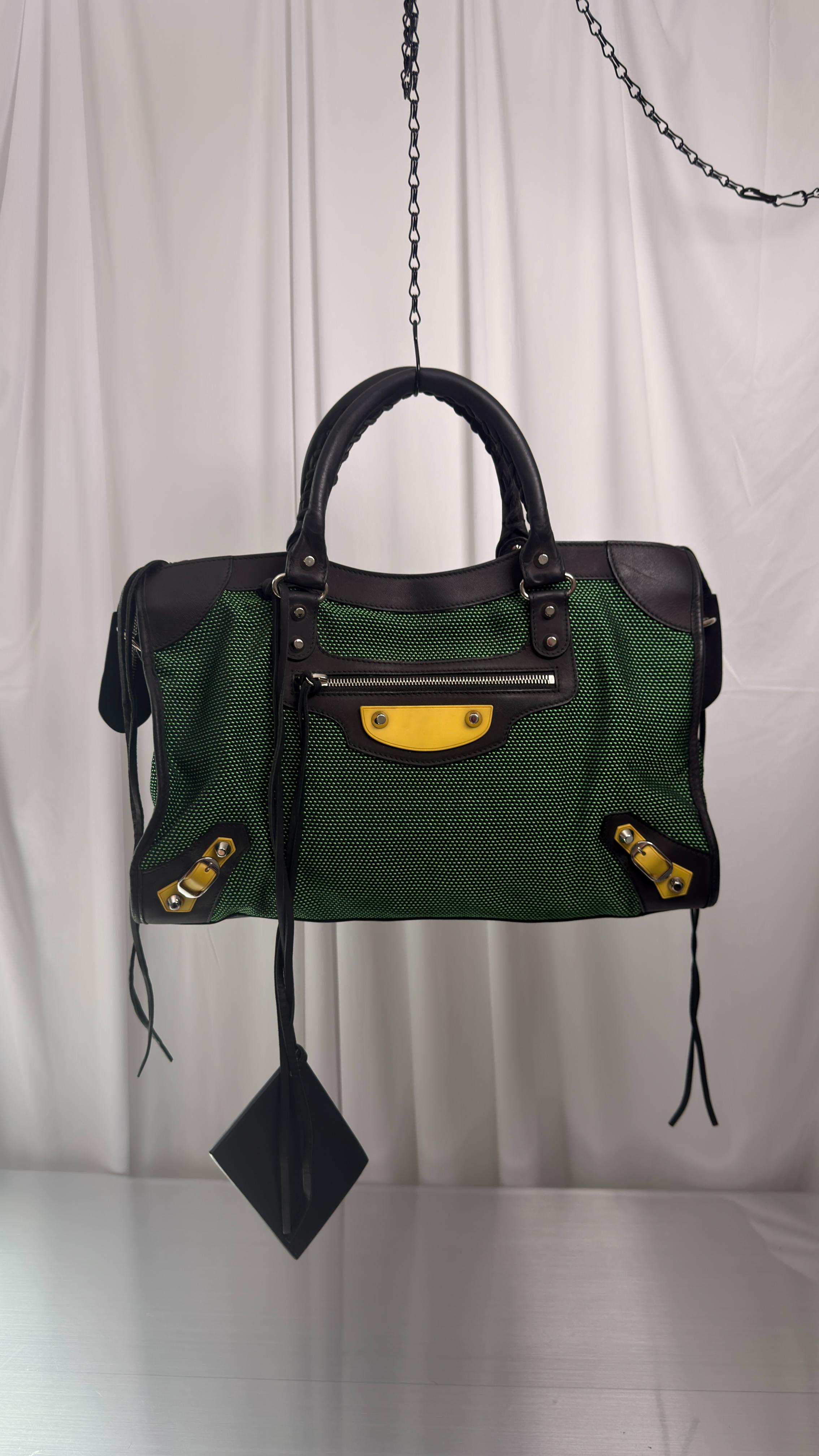 Balenciaga Green/Yellow 2015 City Bag
