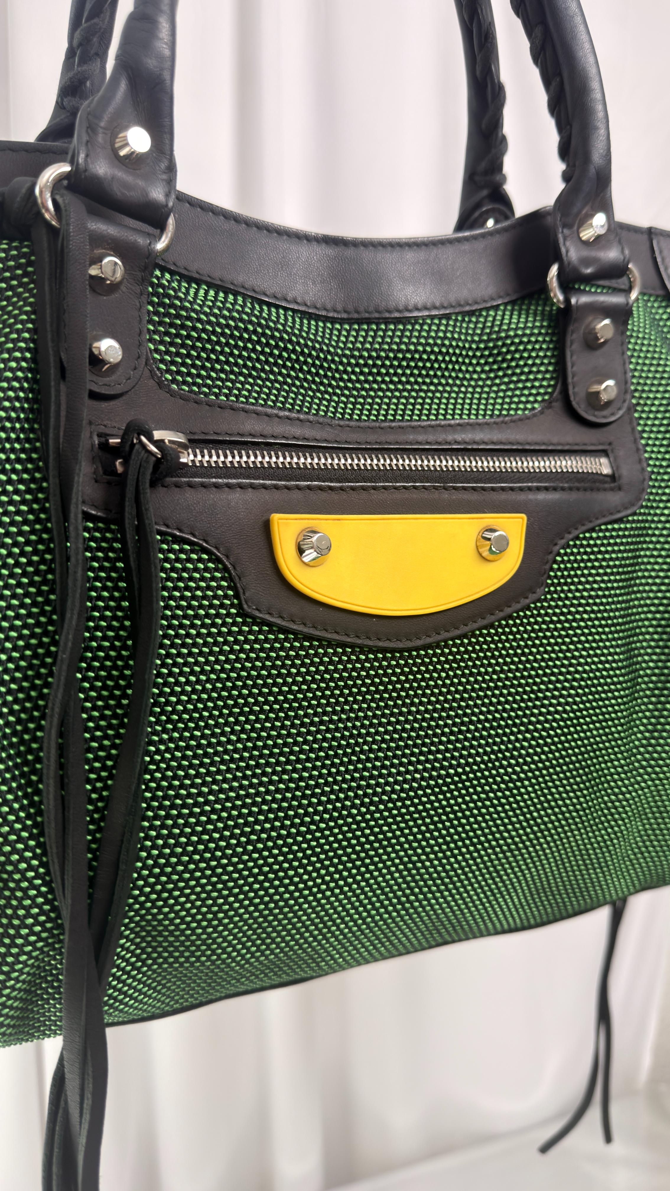 Balenciaga Green/Yellow 2015 City Bag