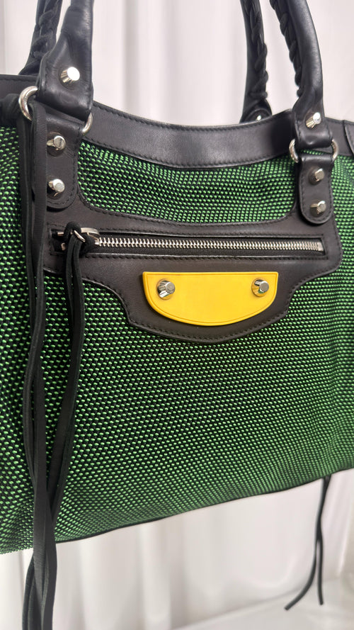 Balenciaga Green/Yellow 2015 City Bag