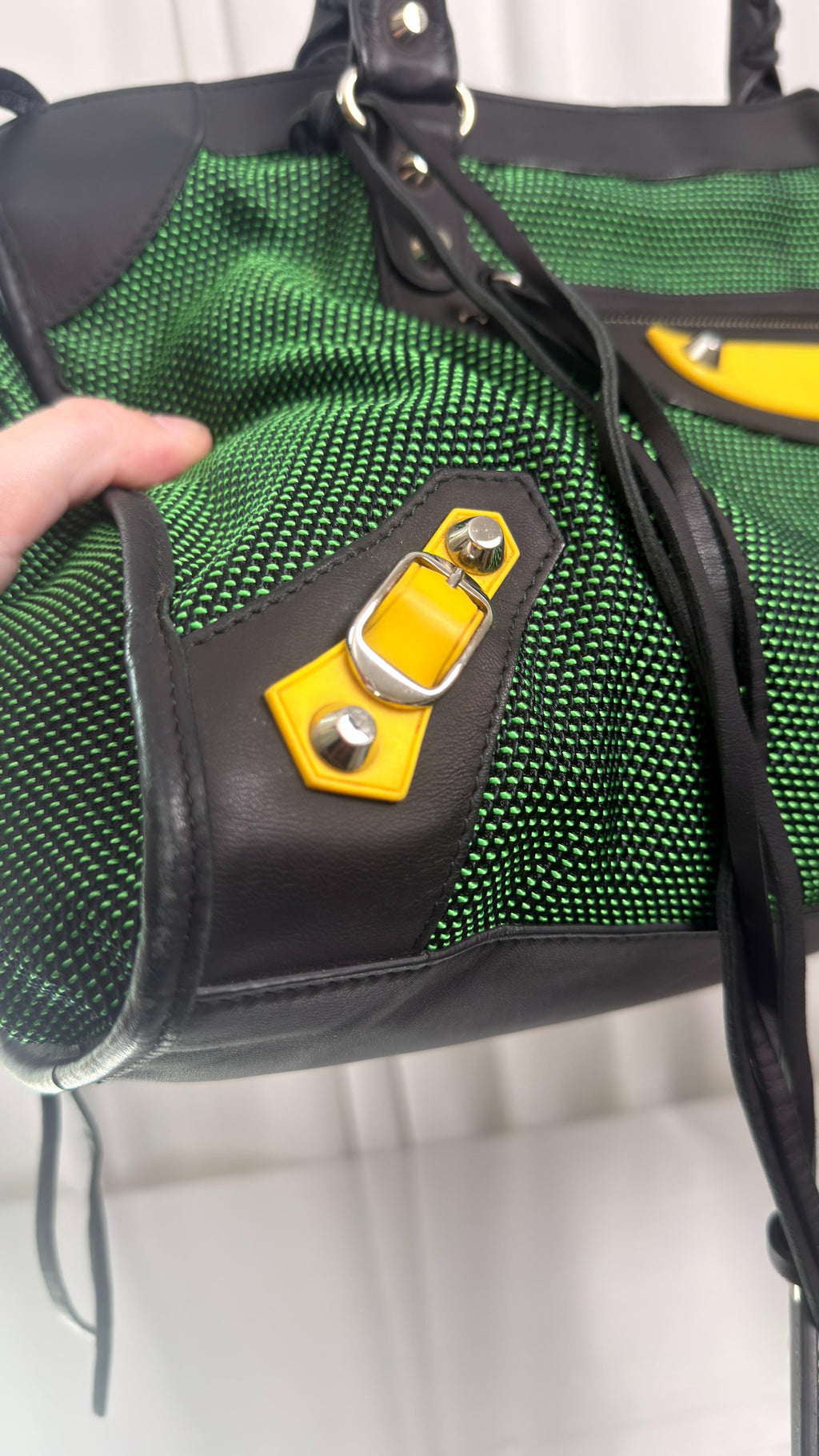 Balenciaga Green/Yellow 2015 City Bag