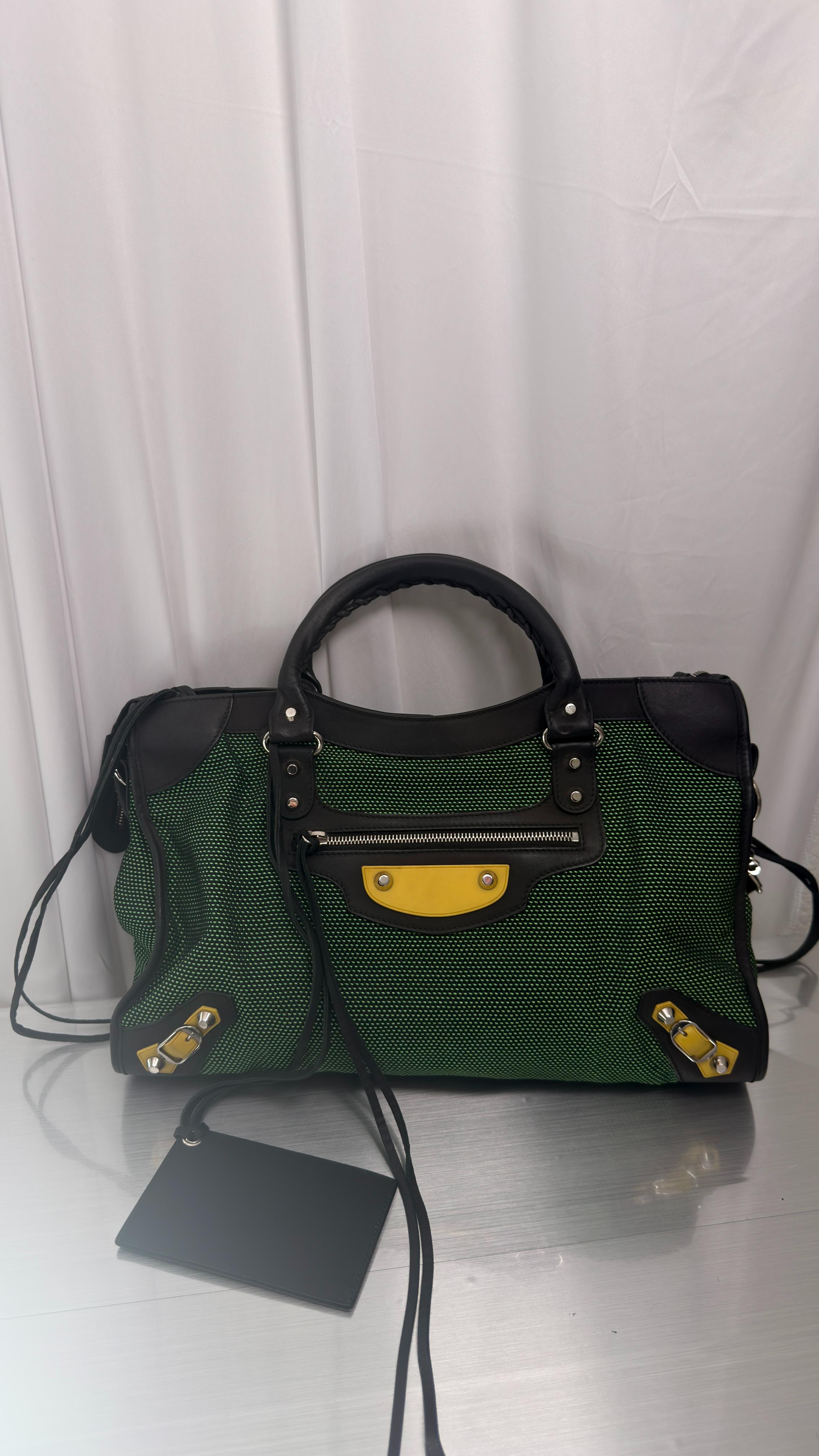 Balenciaga Green/Yellow 2015 City Bag
