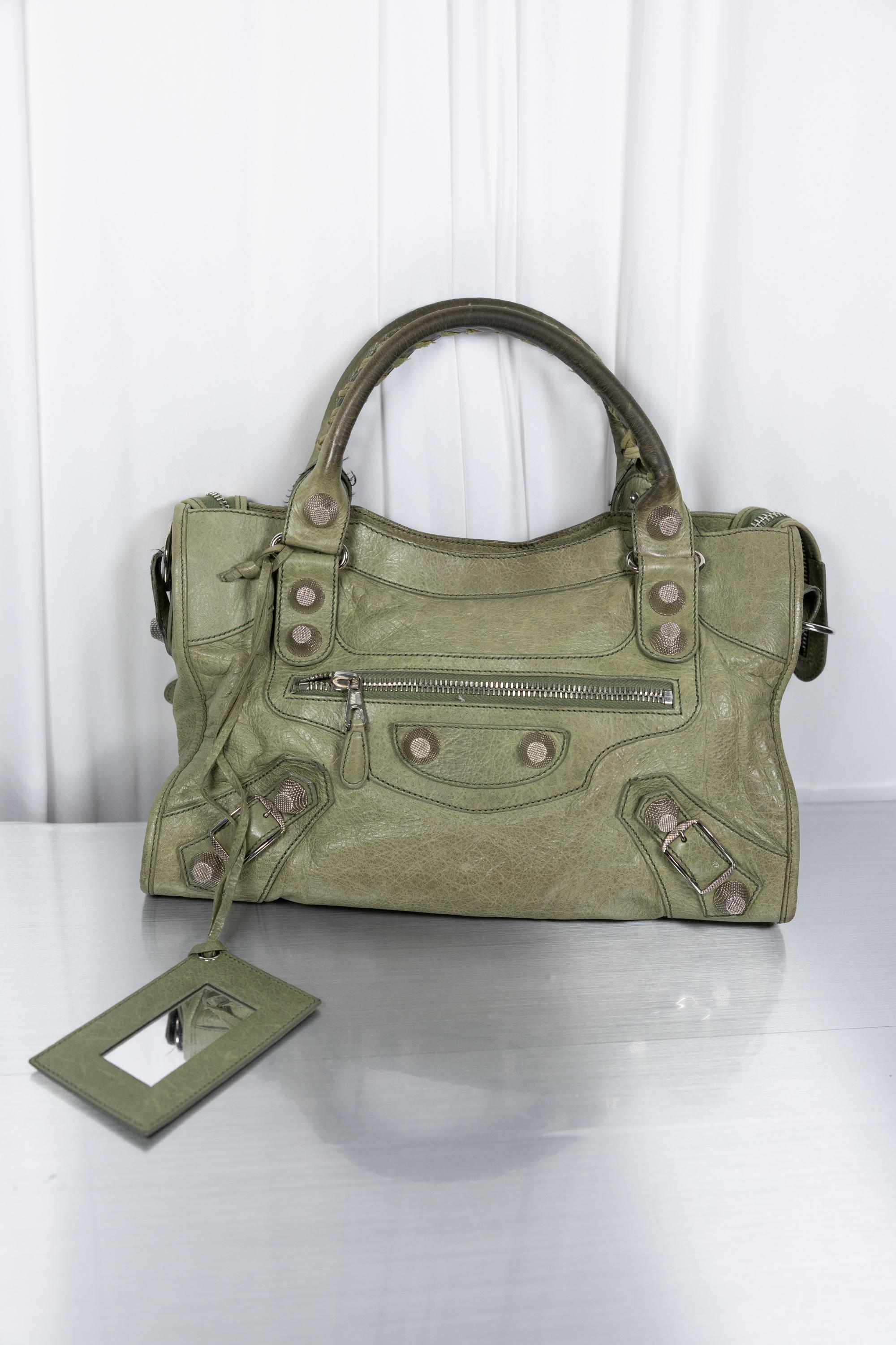 Balenciaga Green Khaki Giant 21 Medium city