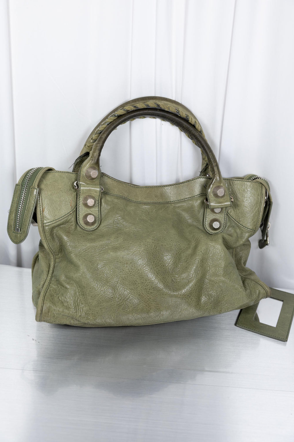 Balenciaga Green Khaki Giant 21 Medium city